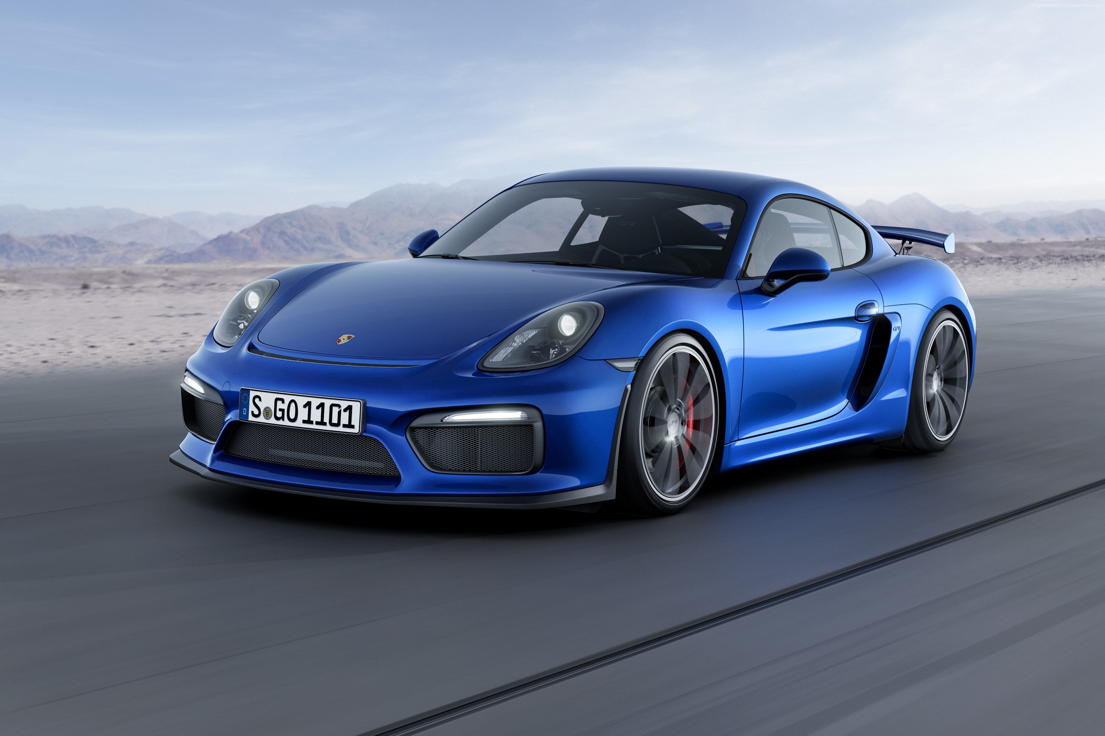 blue., 2K, track, porsche cayman gt4, coupe, HD Wallpaper