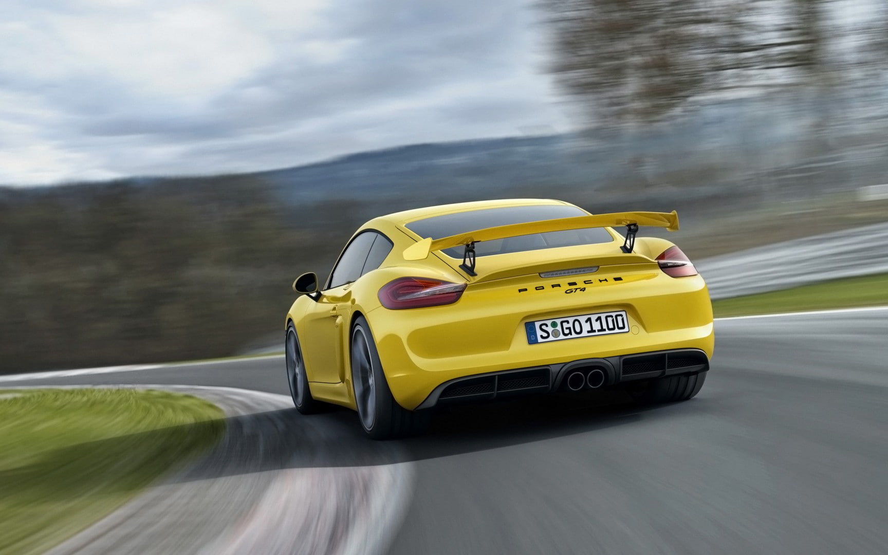 720P, cayman, gt, yellow, car, hd, porsche, 2015, HD Wallpaper