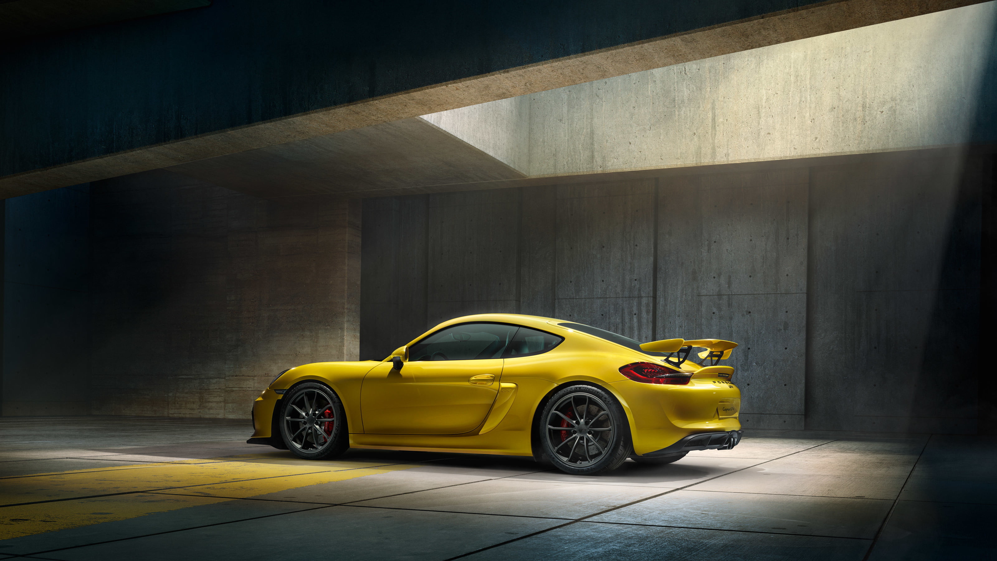 design, mode of Transport, mode of transportation, single object, yellow, no People, supercar, indoors, technology, porsche, cayman, motor Vehicle, sports Car, HD Wallpaper