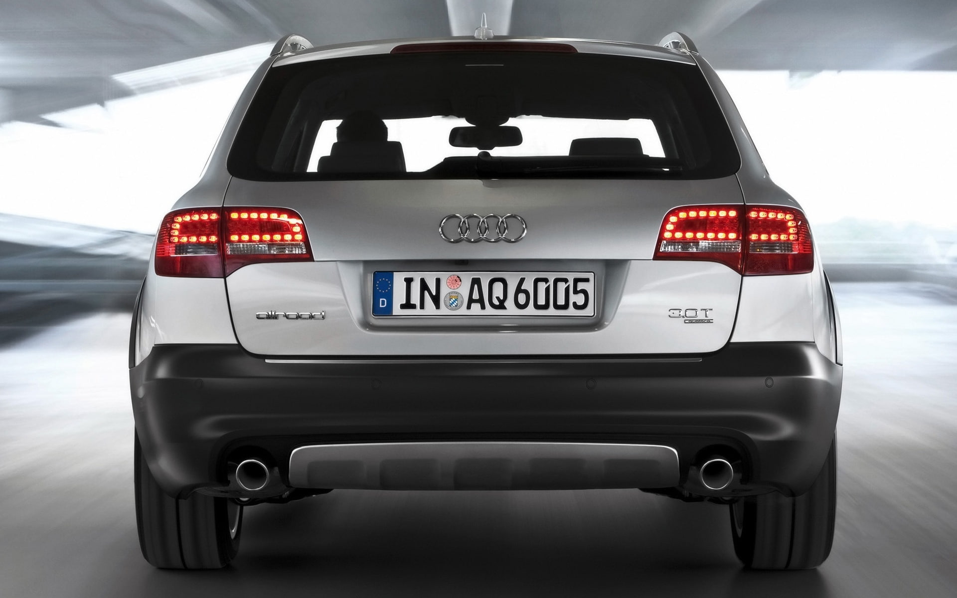 1080P, speed, audi a6, rear, quattro, audi allroad, allroad, audi, HD Wallpaper