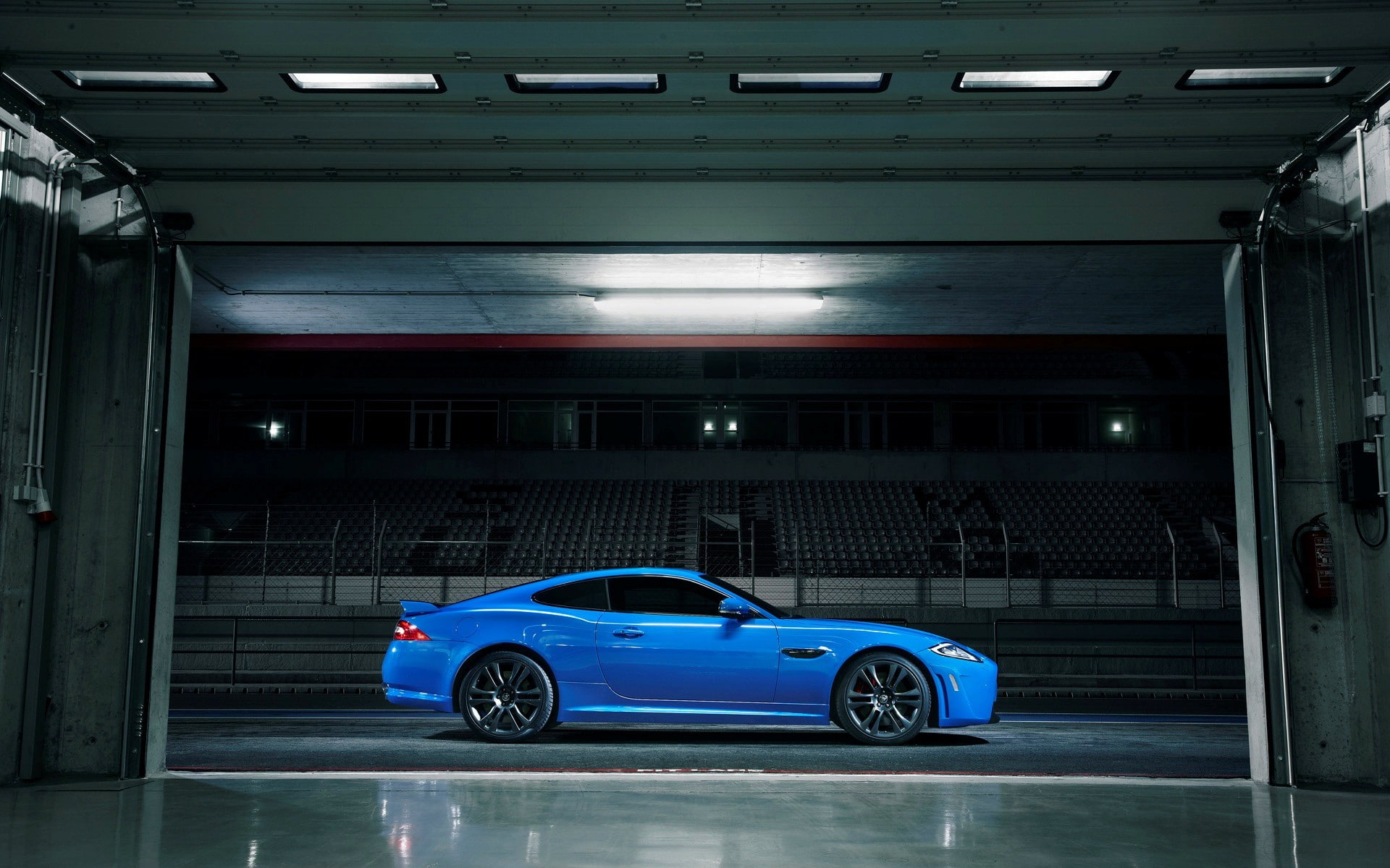 blue cars, 1080P, Jaguar, Jaguar XKR-S, Jaguar XKR, HD Wallpaper
