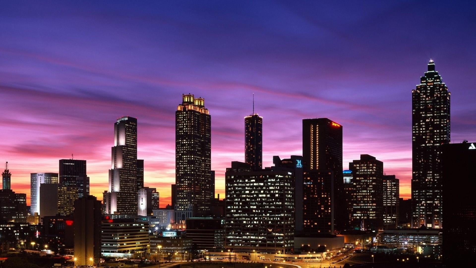 metropolis, georgia, tower, downtown, sky, united states, tall - high, modern, architecture, skyline, landscape, outdoors, urban skyline, built structure, HD Wallpaper