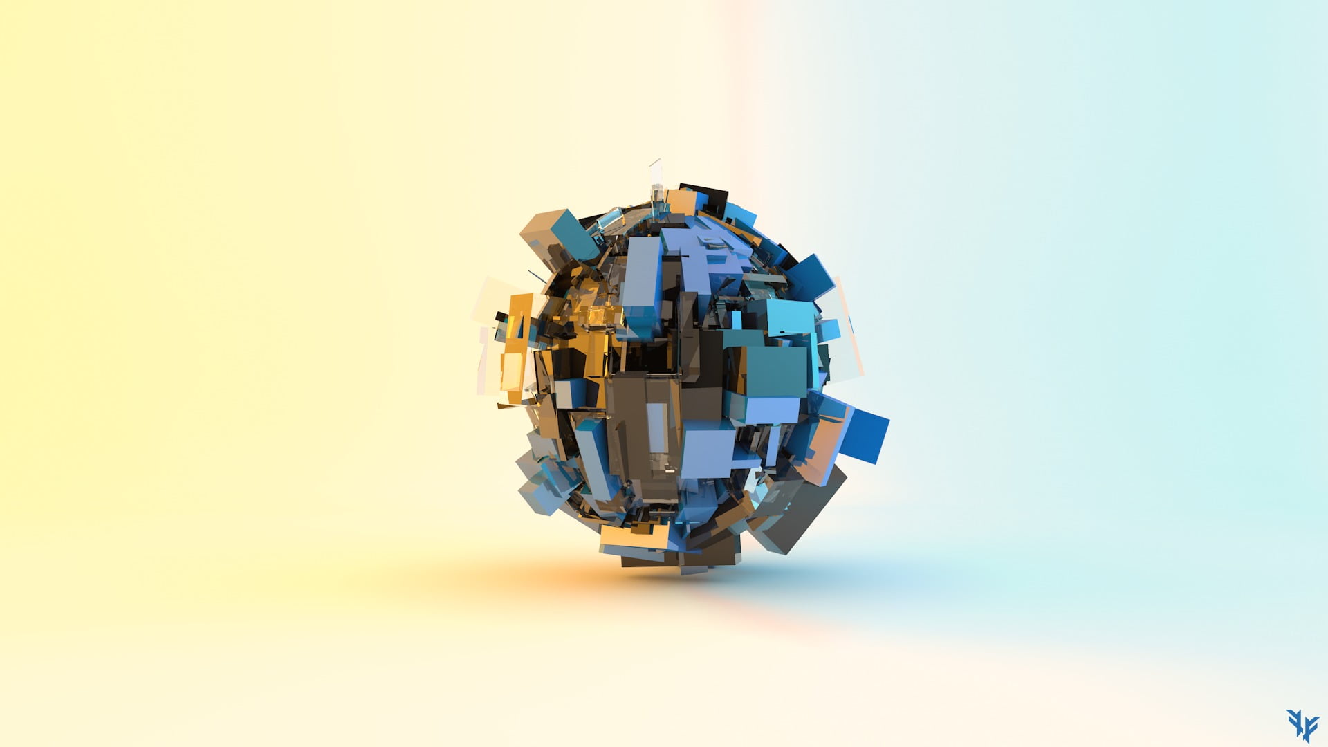 brown, copy space, close-up, industry, futuristic, plastic, blue, toy, digital composite, business, single object, studio shot, multi colored, Cinema 4D, HD Wallpaper