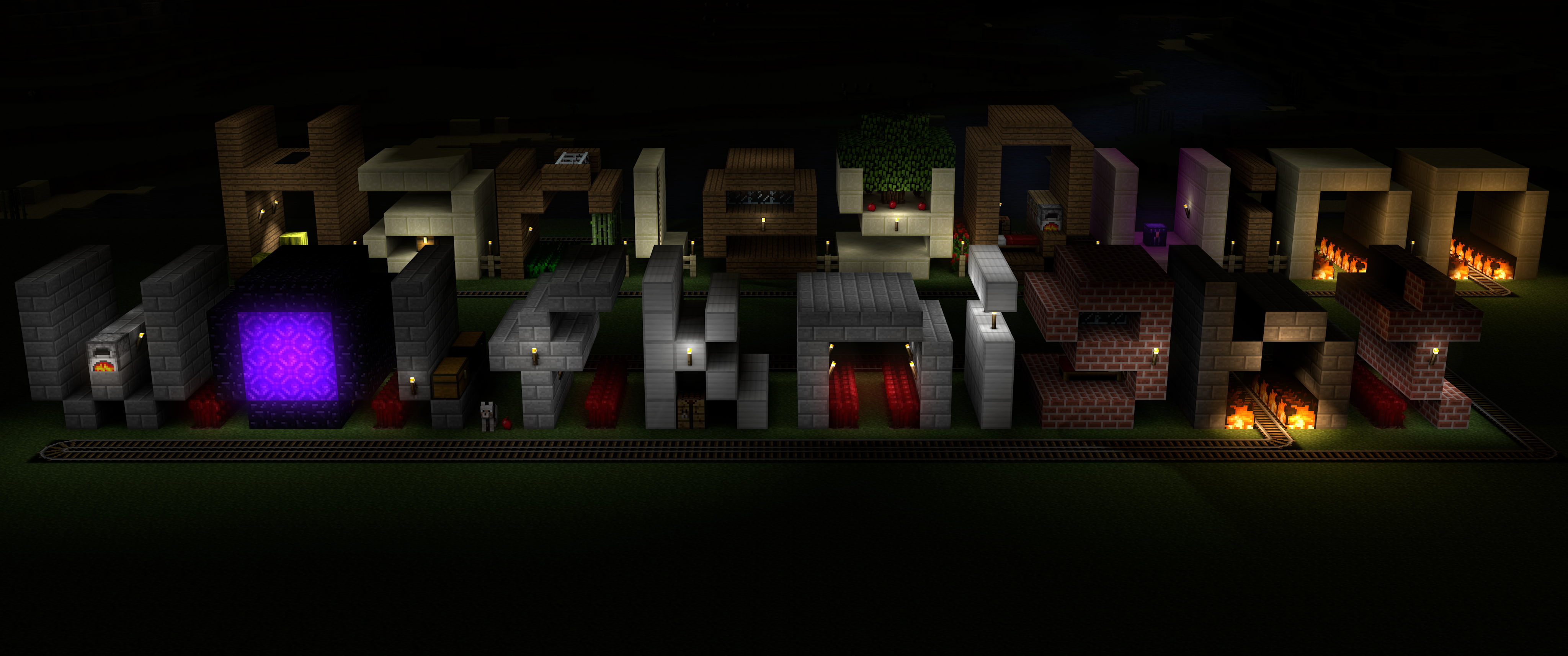 Minecraft, variation, city, large group of objects, choice, bottle, container, drink, refreshment, night, retail, dark, indoors, illuminated, nightlife, HD Wallpaper