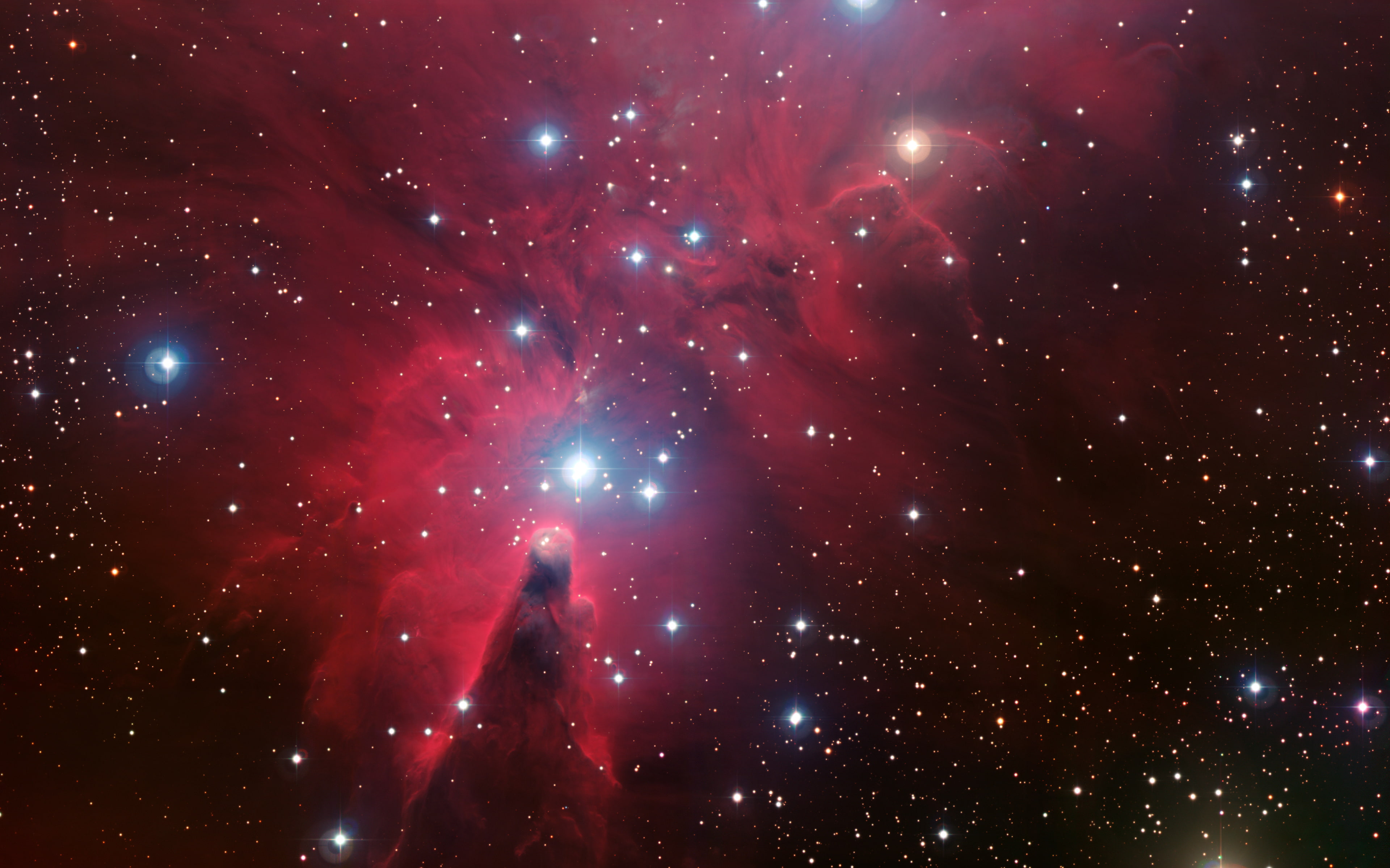 beauty in nature, Cluster, astronomy, red, night, star - space, Cone, glowing, constellation, space exploration, no people, bright, outdoors, luminosity, HD Wallpaper