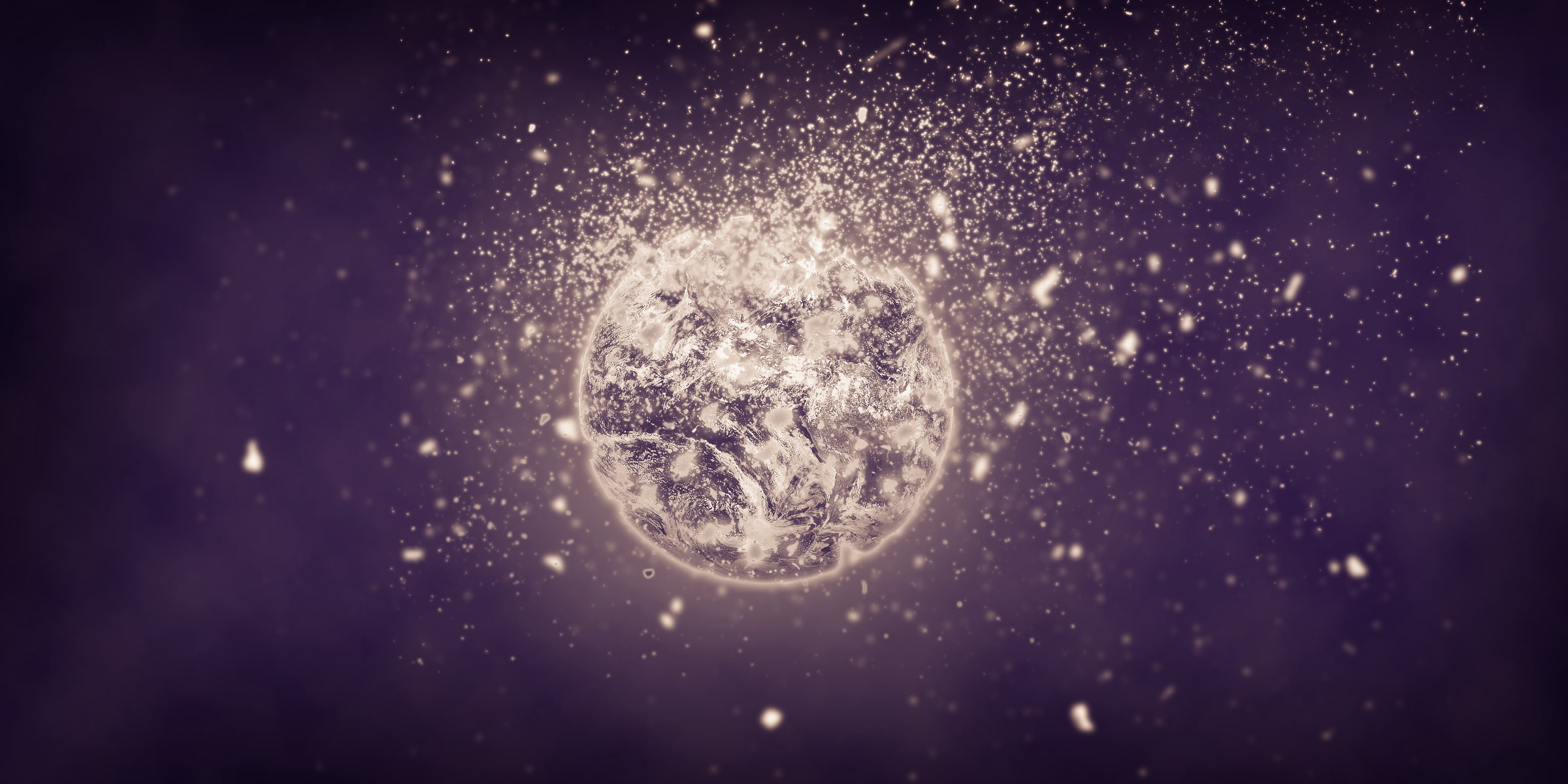 Earth, particle, shattered, 1080P, HD Wallpaper