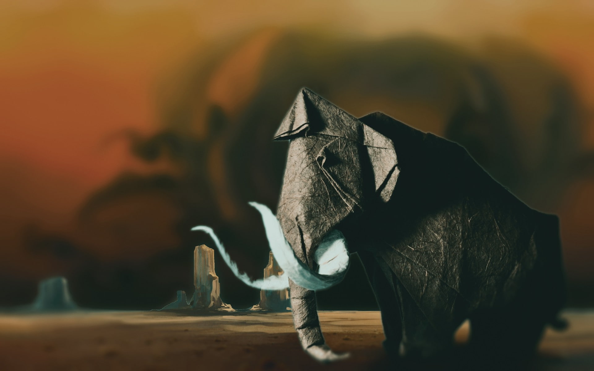 origami, 1080P, HD Wallpaper