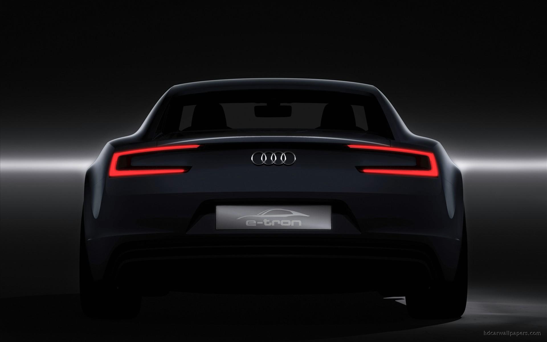 audi, tron, 1080P, cars, q, black, e, HD Wallpaper