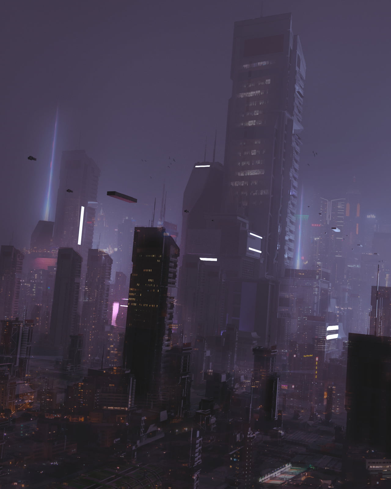 purple background, 720P, neon, dark, cyber, synthwave, futuristic, 00111 (Artist), Phone HD Wallpaper