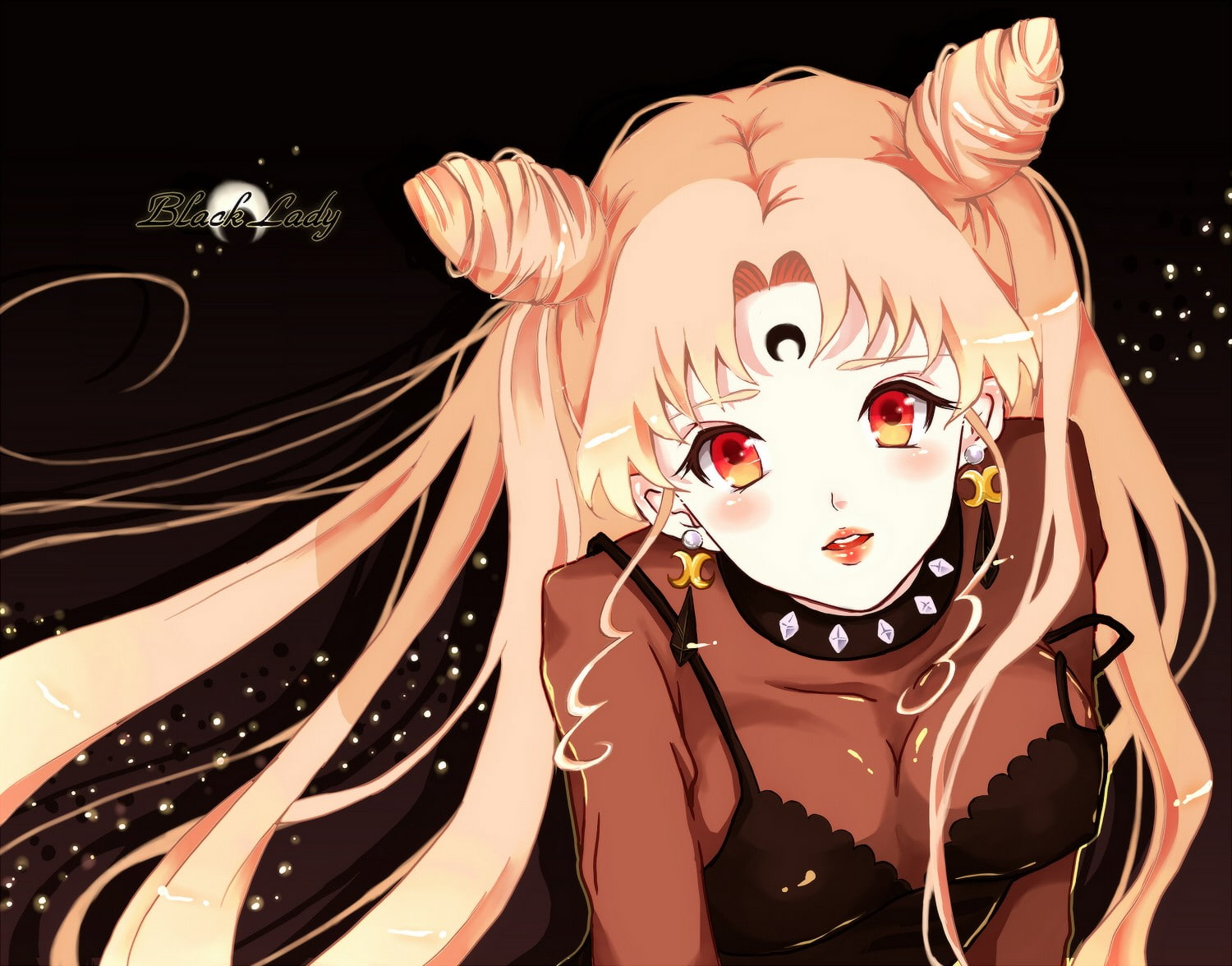 close-up, red, Black Lady, representation, Sailor Moon, portrait, art and craft, black color, black background, disguise, mask, no people, studio shot, HD Wallpaper