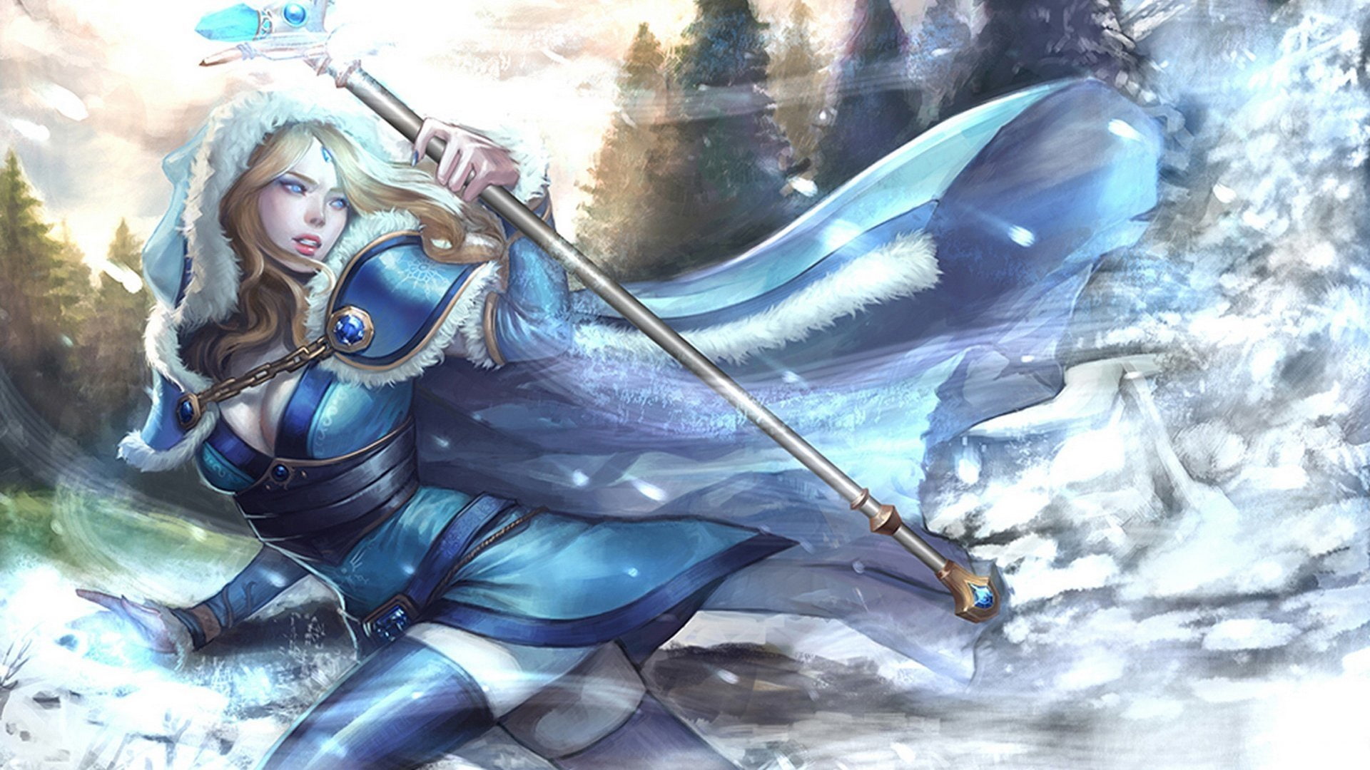 1080P, Dota, Crystal Maiden (DotA 2), DotA 2, HD Wallpaper