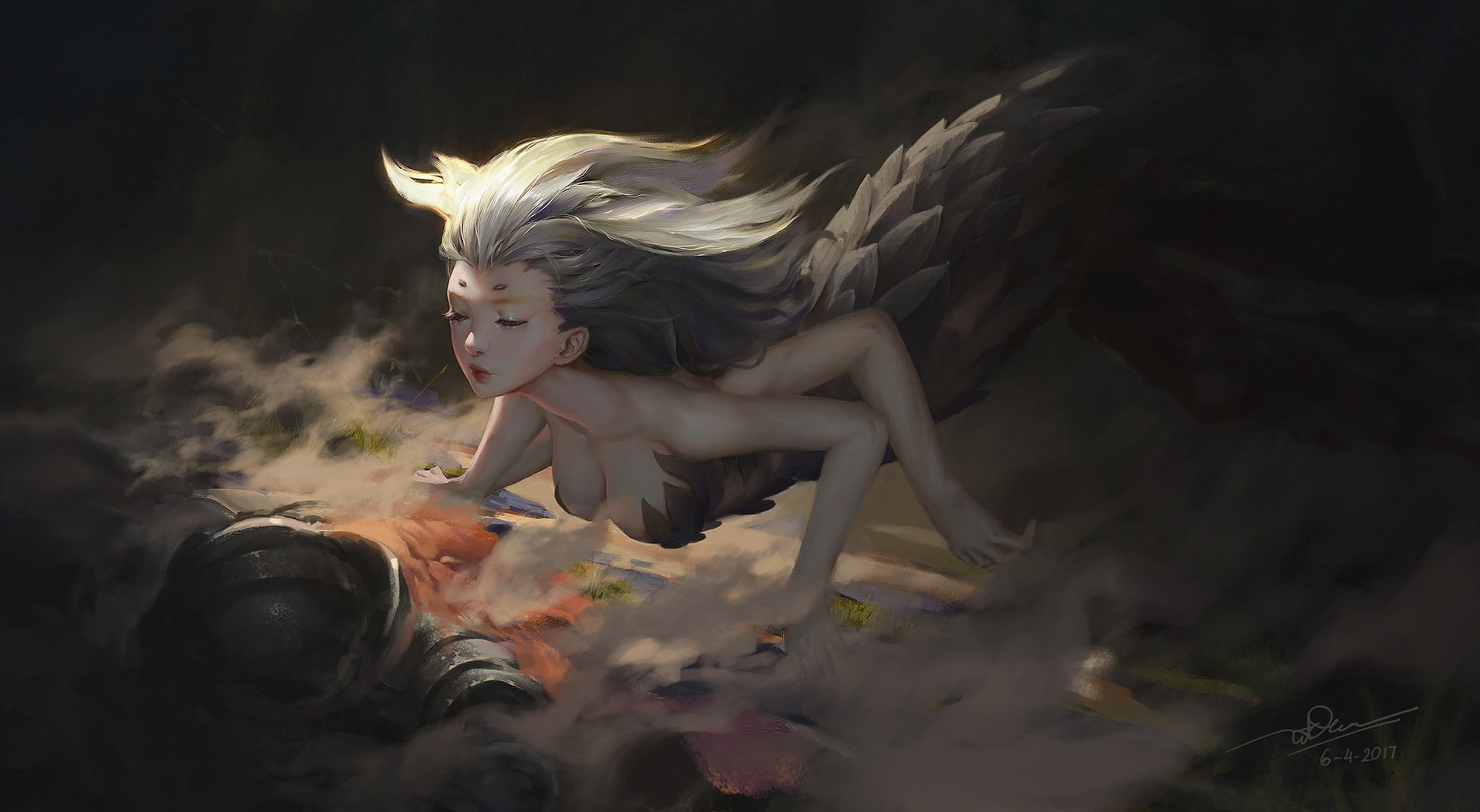 Lamia, 1080P, Dao Le Trong, fantasy art, creature, HD Wallpaper
