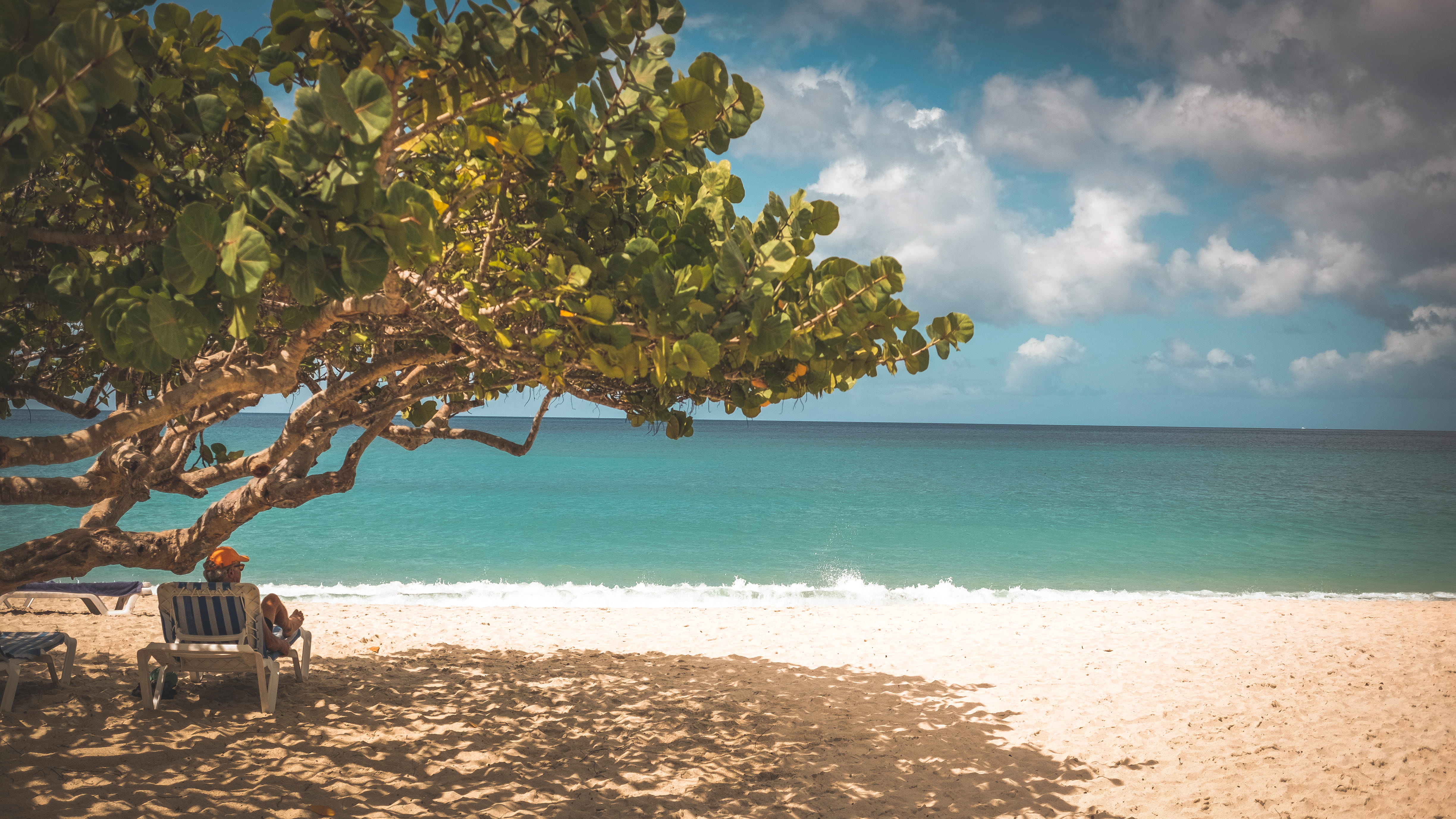 grenada, beautiful, land, trees, sky, water, scenics - nature, sand, beauty in nature, ocean, tranquil scene, cloud - sky, beach, clouds, nature, saint georges, HD Wallpaper