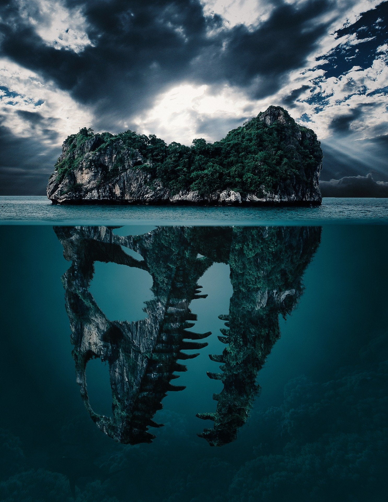 1080P, Dinosaurio, Isla, Phone HD Wallpaper