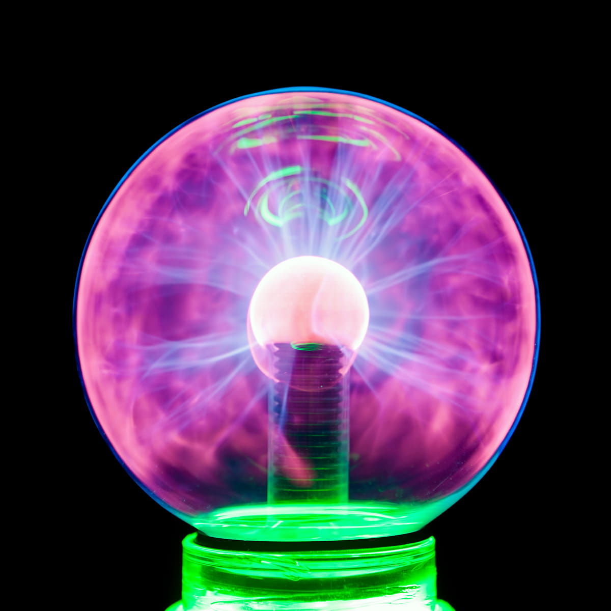 energy, glass - material, glow, futuristic, lamp, design, effect, 480P, light, motion, studio shot, sphere, plasma, digital composite, black background, Phone HD Wallpaper