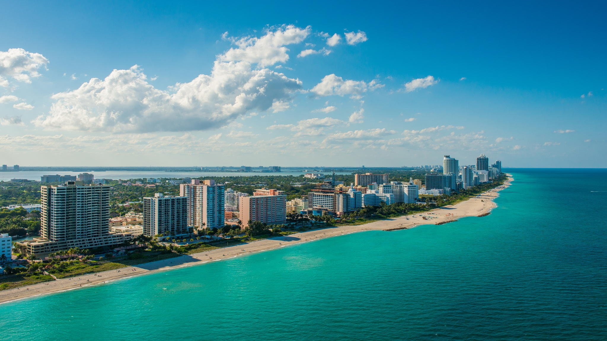 south, miami, 1080P, night, florida, city, beach, HD Wallpaper