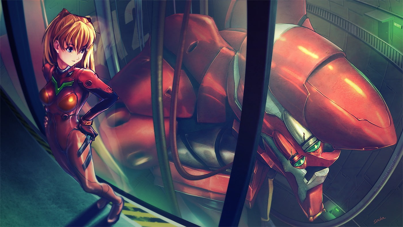 genesis, girls, anime, asuka, neon, 720P, anime girls, asuka langley soryu, evangelion, neon genesis evangelion, soryu, langley, HD Wallpaper