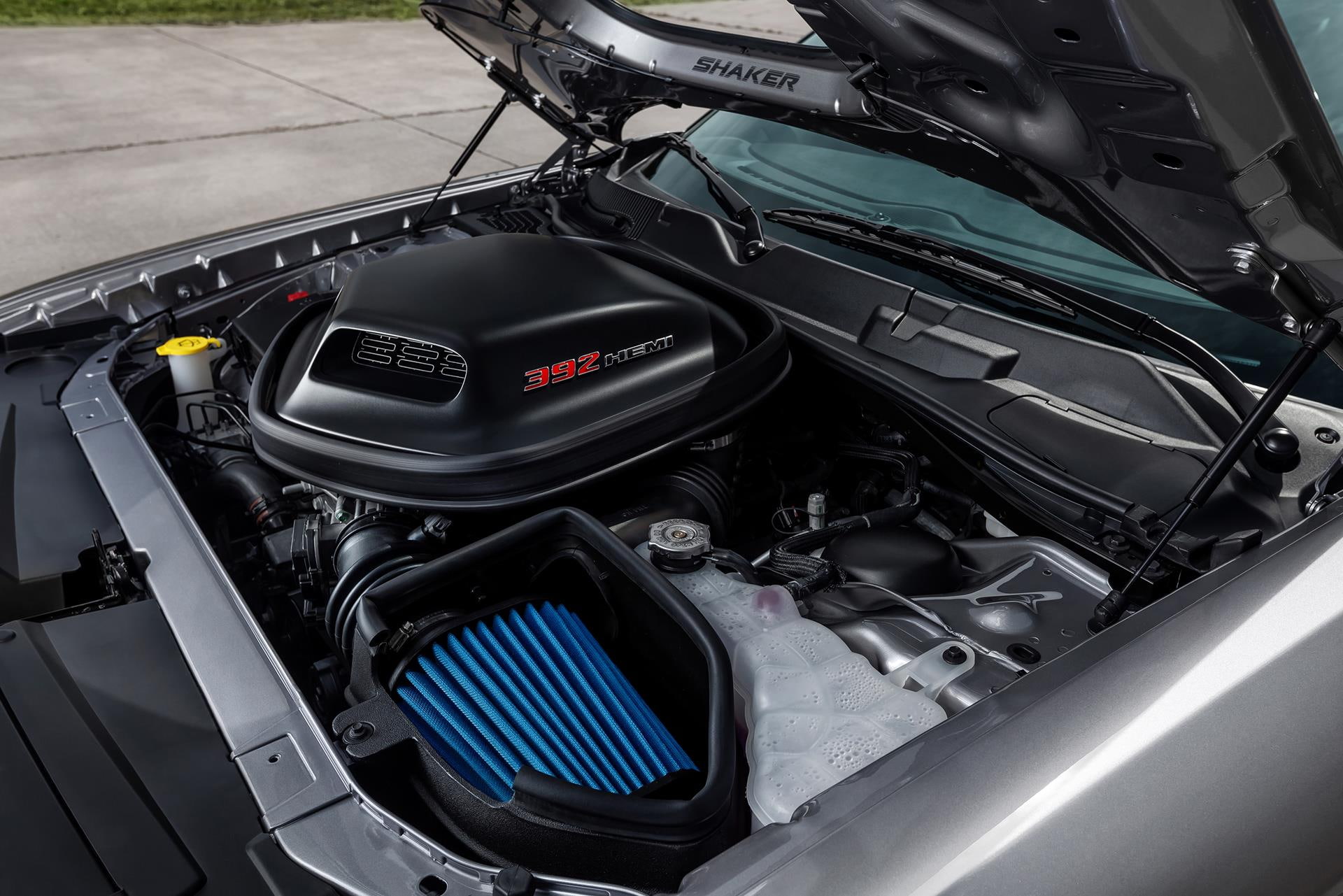 car, land vehicle, stationary, engine, technology, challenger, modern, dodge, metal, vehicle interior, vehicle part, close-up, motor vehicle, indoors, transportation, HD Wallpaper