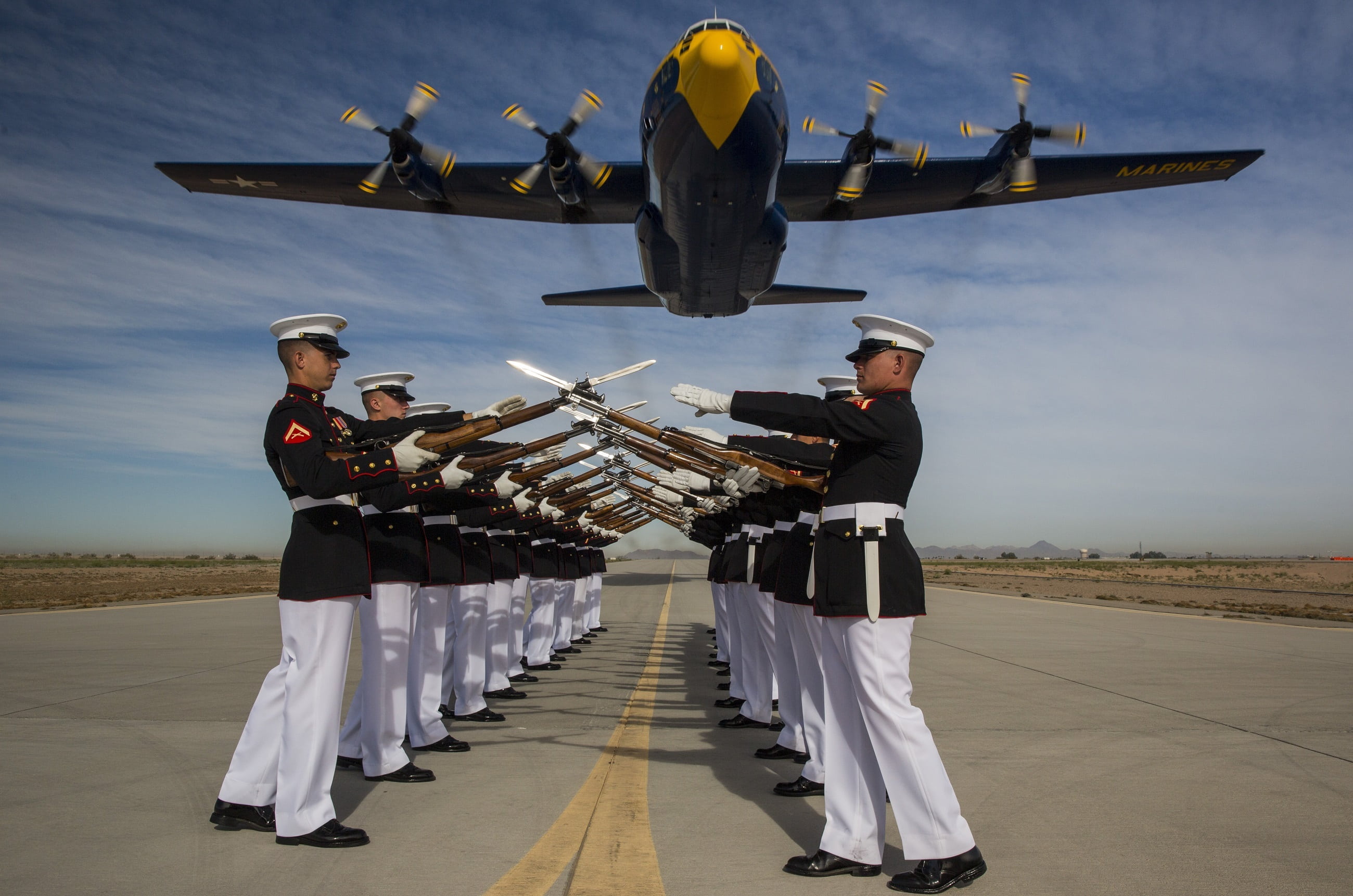 precision, flyover, plane, white, adult, full length, outdoors, cadet, exhibition drill, flightline, sailor, real people, navy, nature, marching band, usa, HD Wallpaper