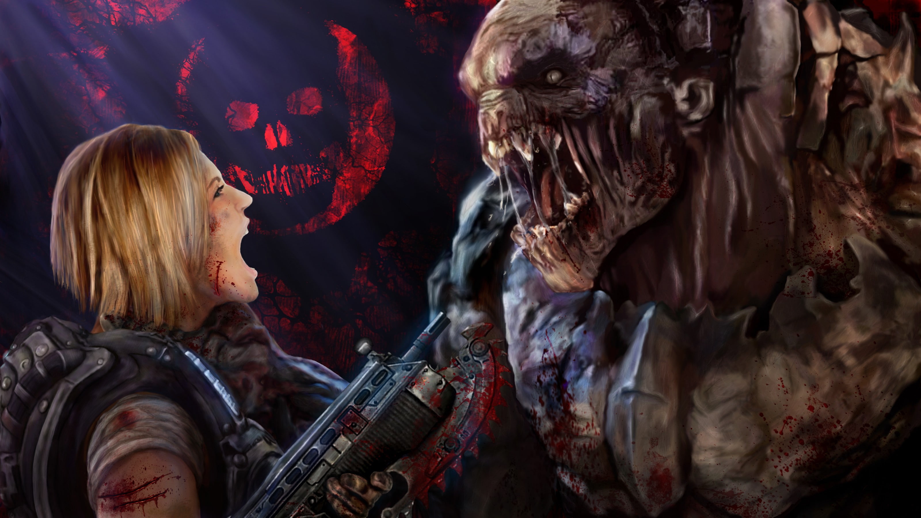 games, Berserker, 2K, war, Anya, hd, art, sciencefiction, video, gears, x, alien, HD Wallpaper