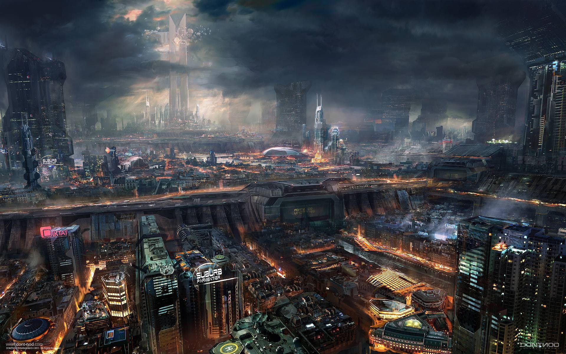 art, sciencefiction, Futuristic, concepts, cityscapes, x, adrift, artwork, hd, 1080P, aircraft, HD Wallpaper