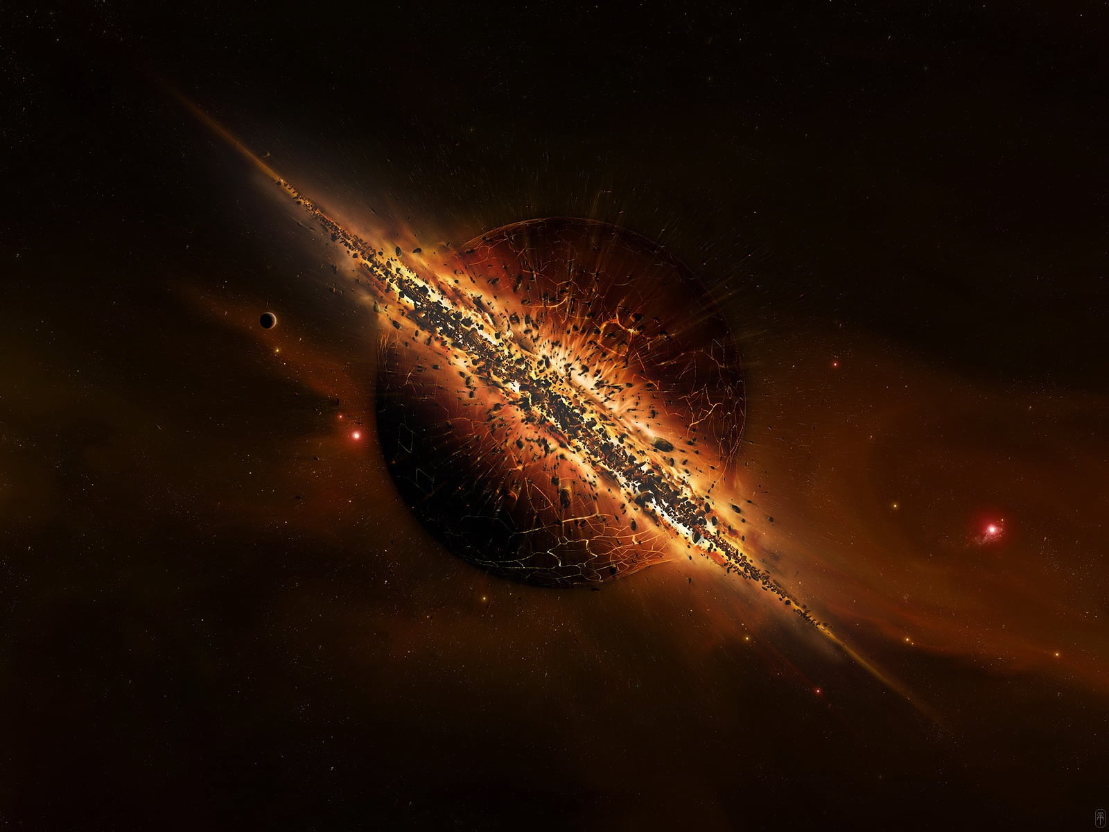 backgrounds, astronomy, explosion, 720P, abstract, science, brown, fragments, animal, space exploration, outdoors, animals in the wild, one animal, animal themes, HD Wallpaper