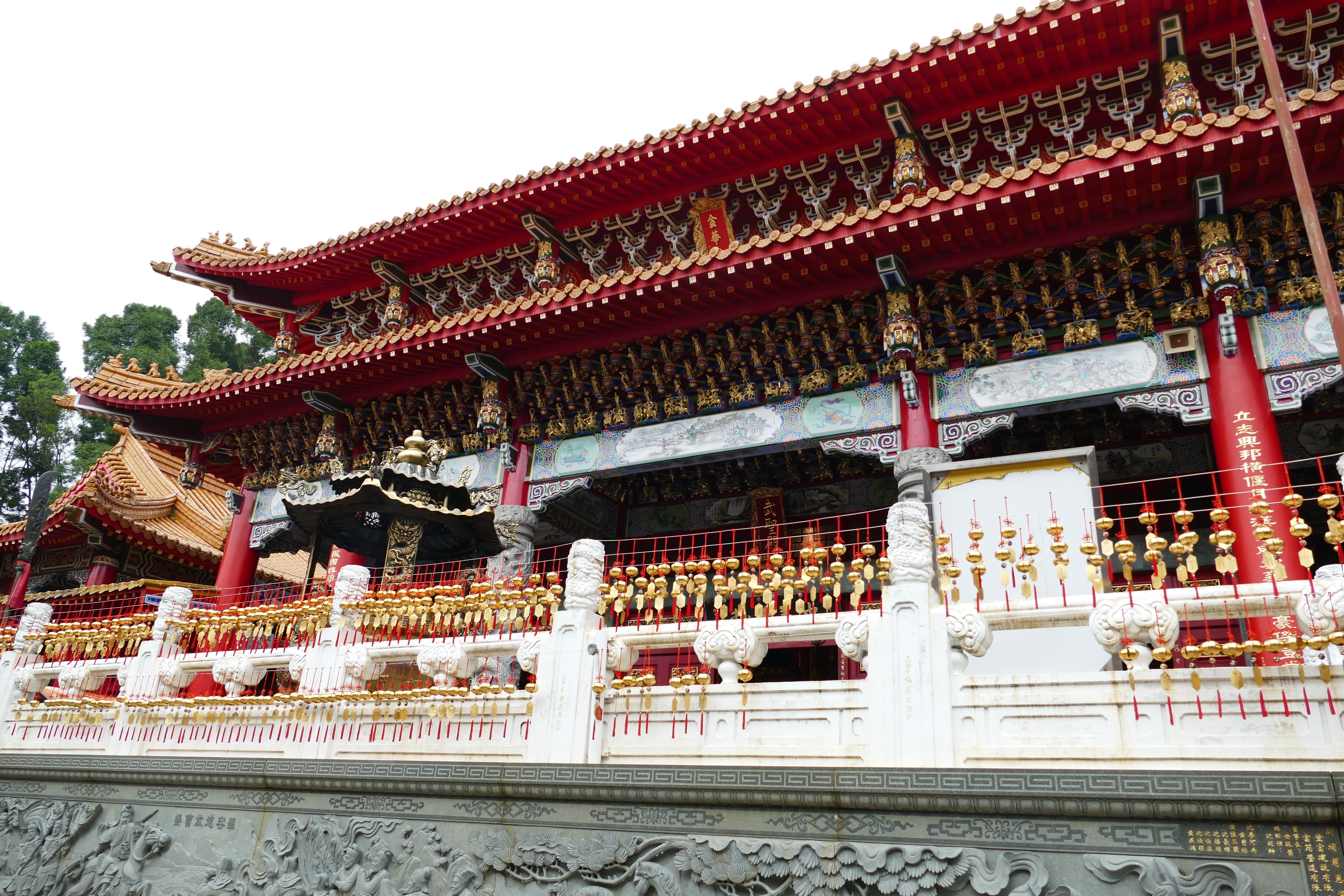historically, outdoors, ornate, nature, architecture, temple, sun moon lake, belief, china, taoism, building exterior, religion, building, low angle view, HD Wallpaper
