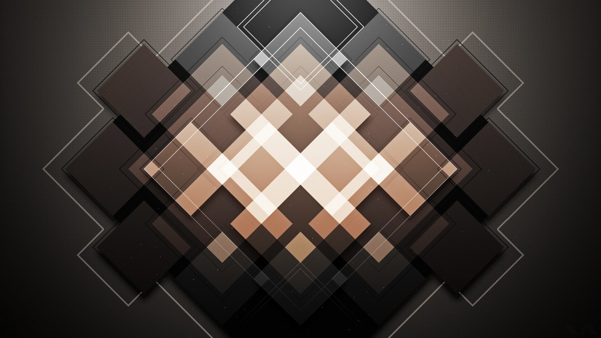 1080P, WMill, rhombus, Abstraction, Ideekay, HD Wallpaper