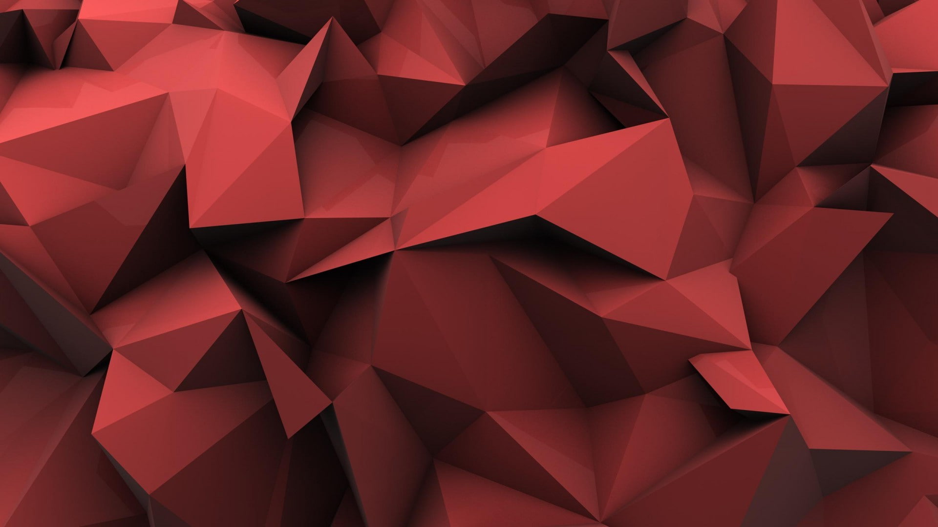 three dimensional, high contrast, neon colored, shiny, shape, no people, Low Poly, minimalism, color gradient, digital art, paper, backgrounds, reflection, HD Wallpaper