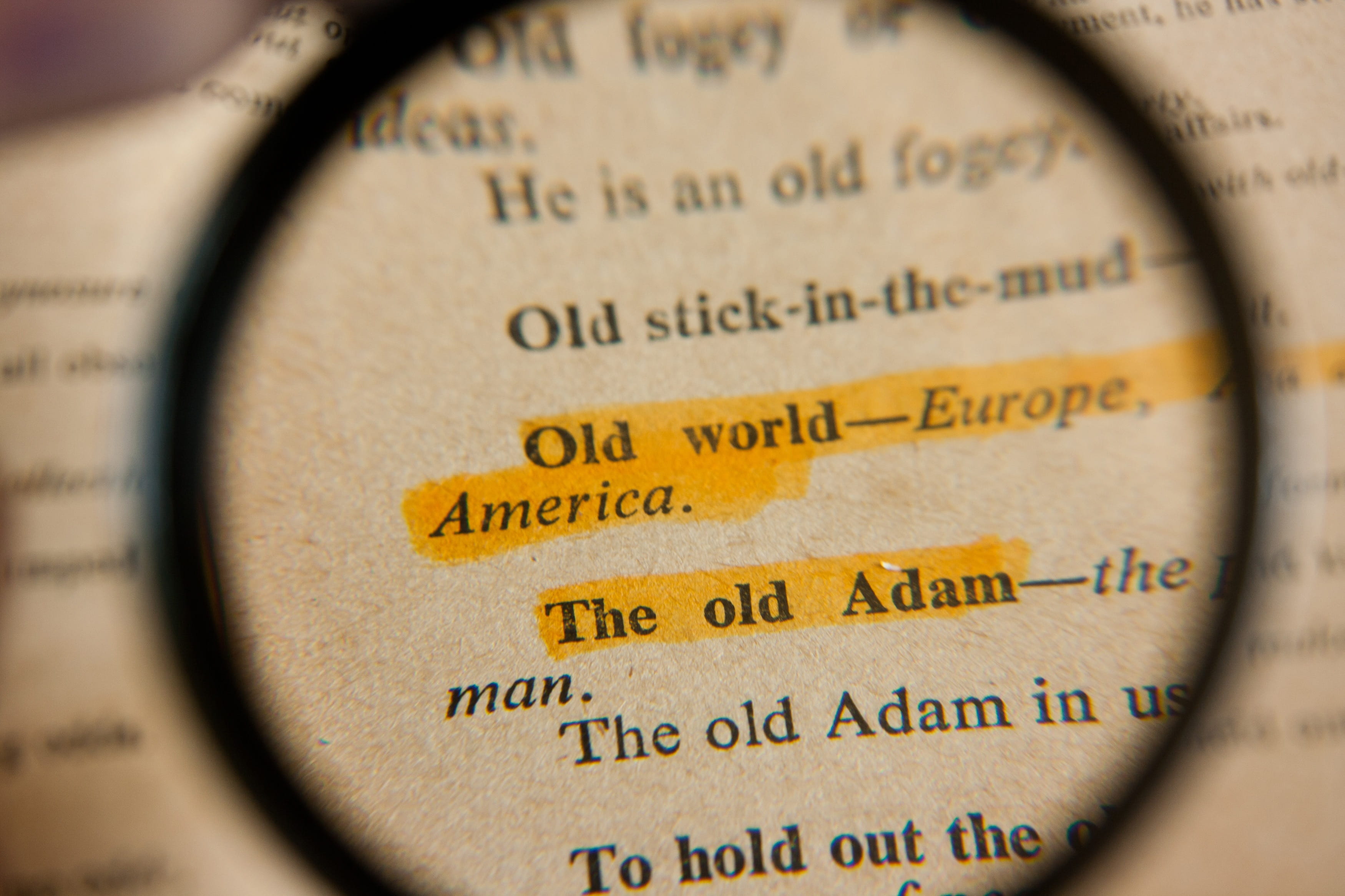 analyzing, no people, close-up, magnifying glass, lens, communication, examining, document, phrases, scrutiny, newspaper, 2K, magnification, text, indoors, HD Wallpaper