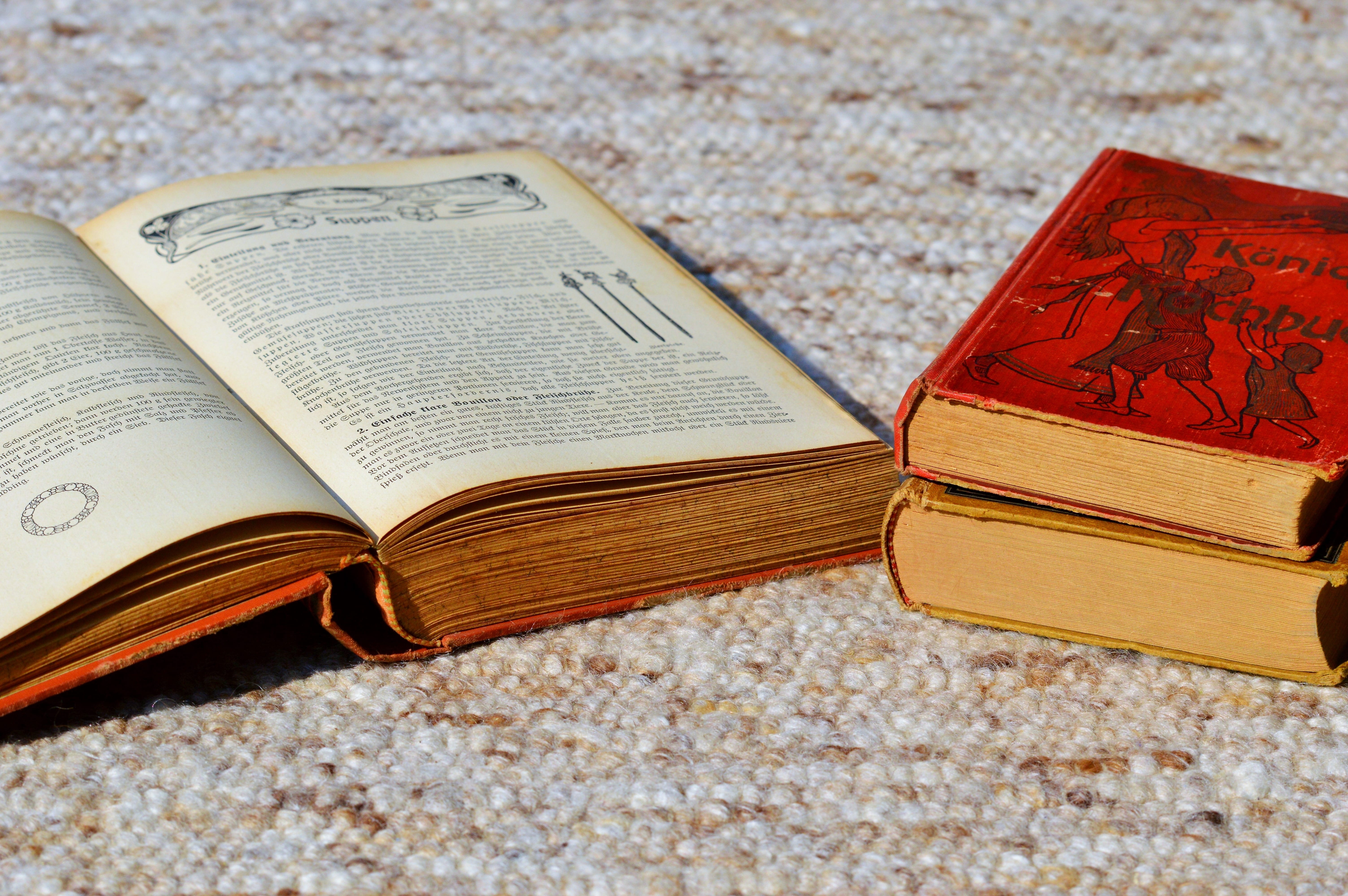 high angle view, expertise, book stack, open, old books, learning, indoors, text, books, table, book, lying, paper, old, cooking books, no people, education, HD Wallpaper