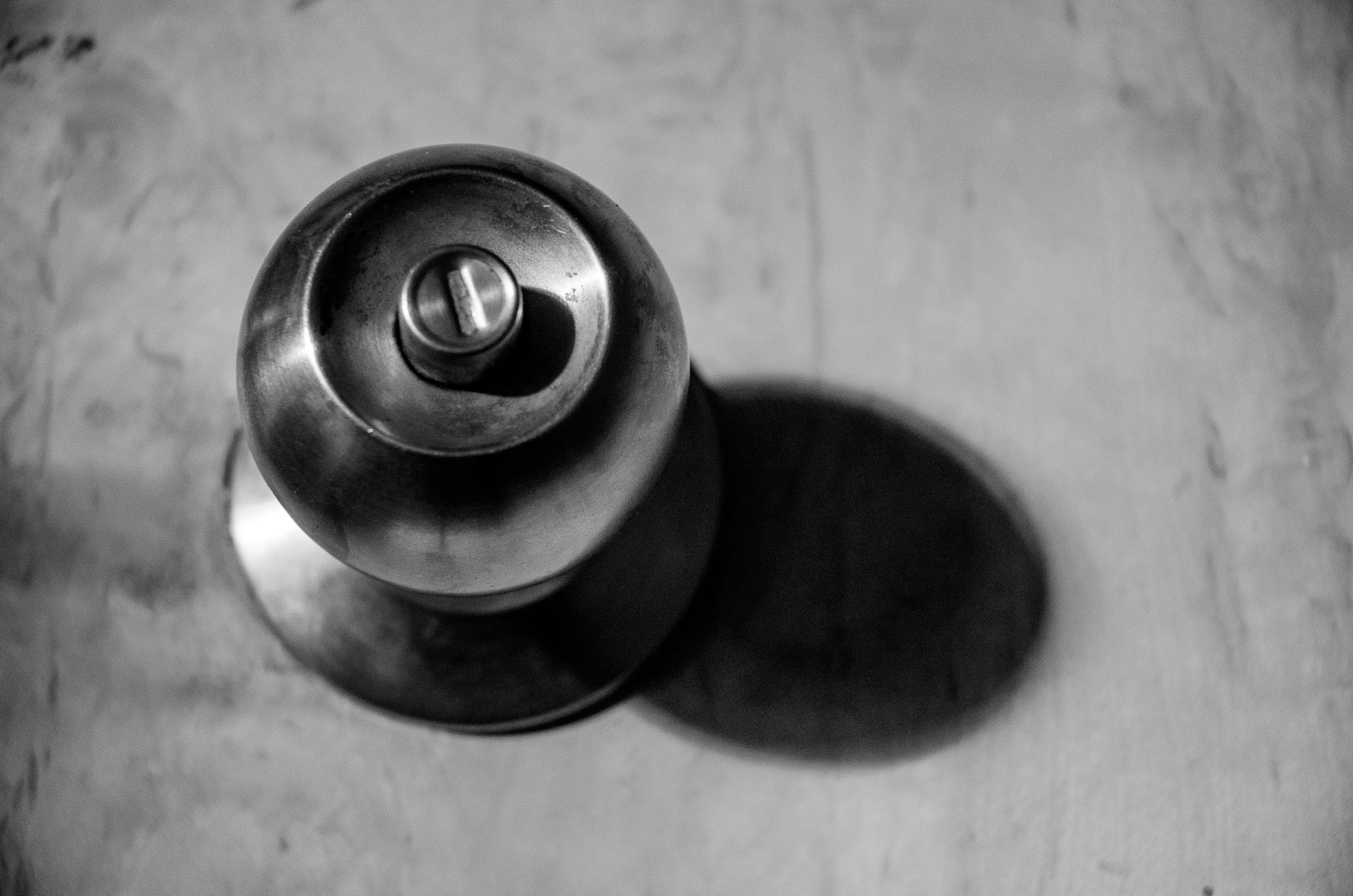close-up, still life, high angle view, alloy, indoors, focus on foreground, wood, protect, security, house, shut, safety, door, table, directly above, container, HD Wallpaper
