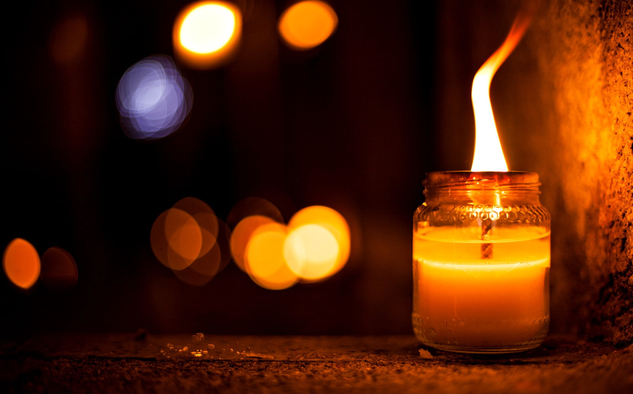 no people, surface, clear, candle, lighting equipment, glowing, refreshment, candles, flame, fire - natural phenomenon, burning, food and drink, lights, HD Wallpaper