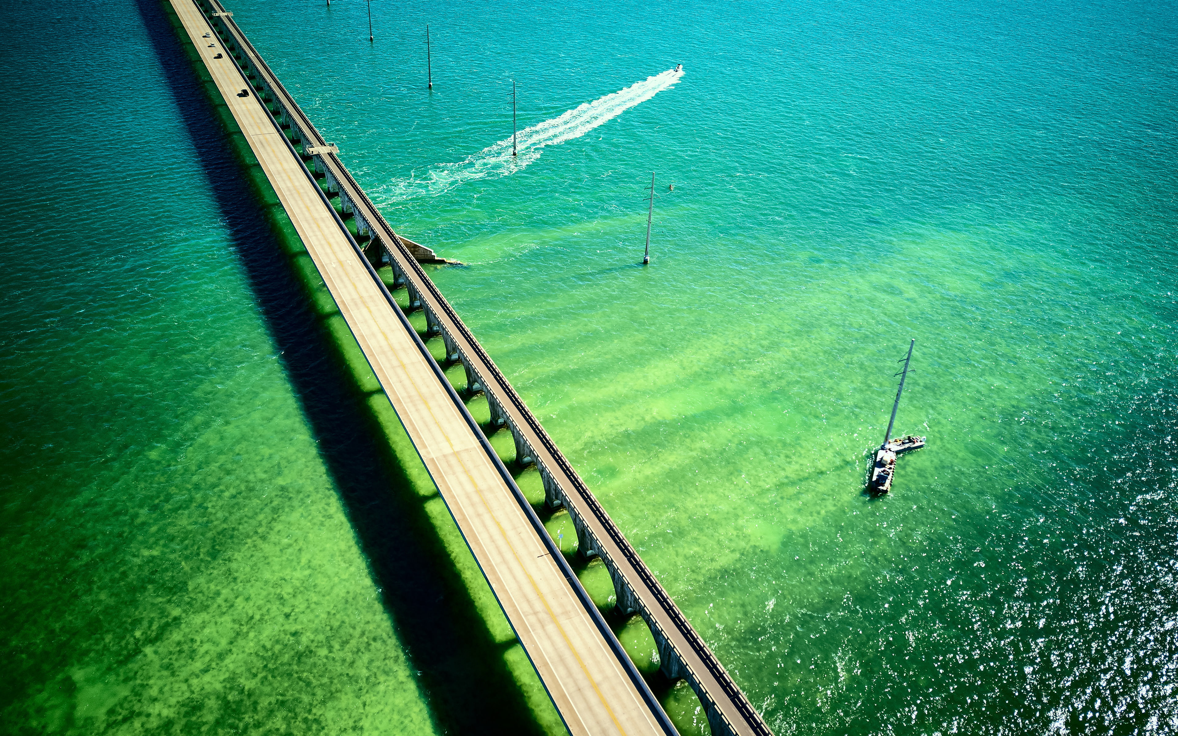 Florida, Seven, Keys, bridge, k, MILE, 4K, HD Wallpaper