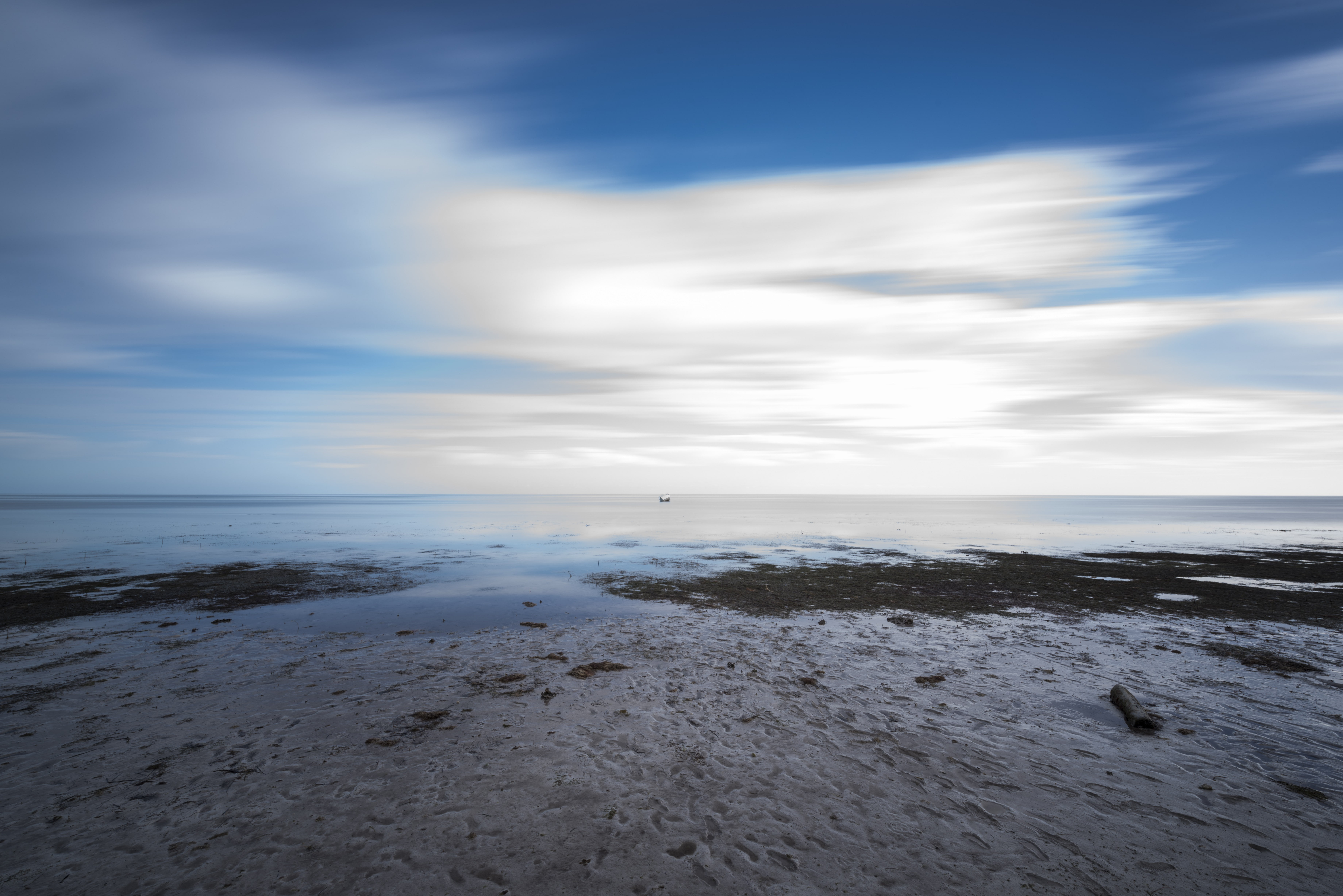 sand, 5K, sky, clouds, Florida, key west, sea, beach, landscape, HD Wallpaper