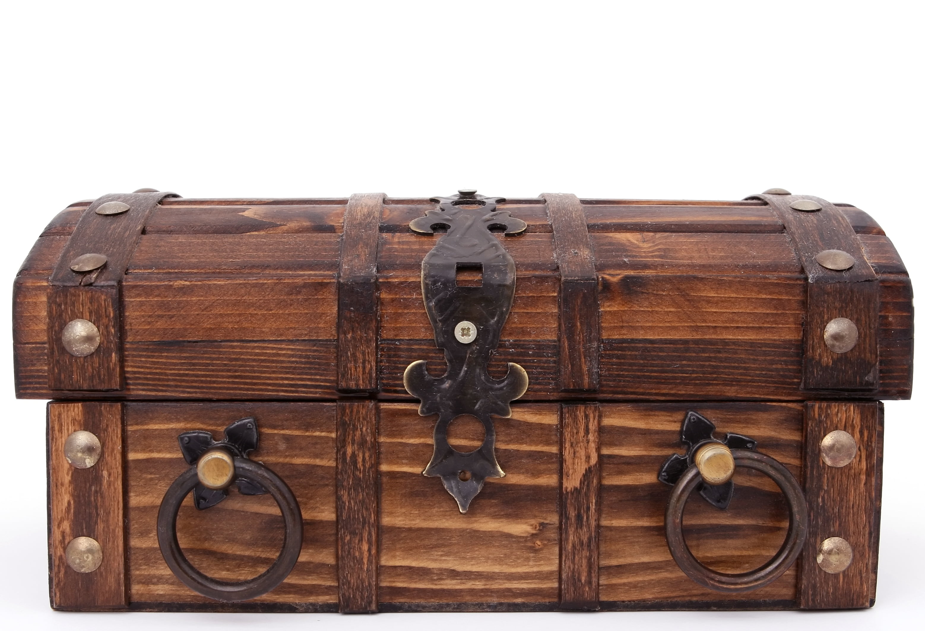 wood, retro styled, old-fashioned, old, treasure, box, bank, cut out, wooden, chest, safety, close, white, copy space, brown, antique, security, suitcase, HD Wallpaper