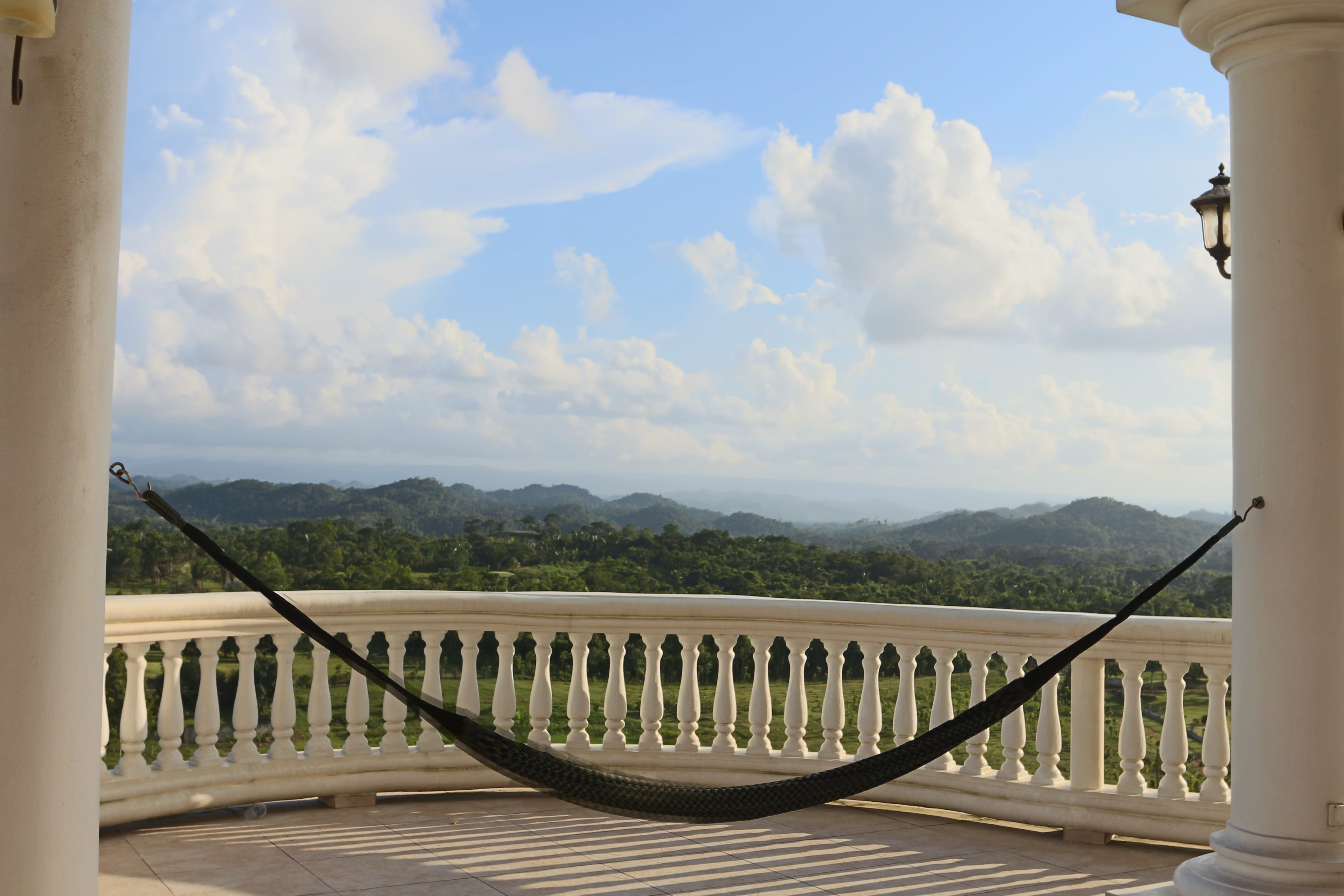 mountain, belmopan, 5K, hammock, belize, tranquility, sky, landscape, tranquil scene, building exterior, no people, cloud - sky, tourism, mountain range, HD Wallpaper