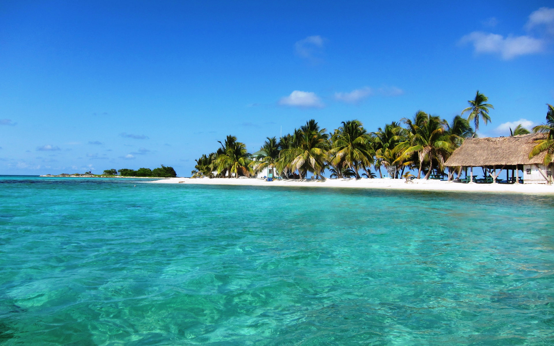 beautiful, caribbean, 1080P, belize, sea, america, central, islands, HD Wallpaper