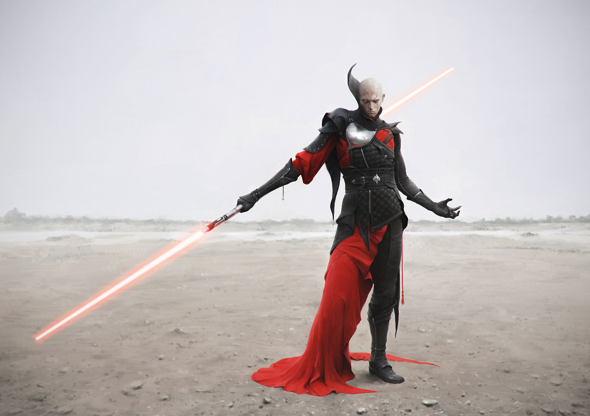 land, Dark Side, strength, adult, Sith, beach, people, toy, standing, knight - Person, work Helmet, men, character, Star Wars, armor, one Person, gun, superhero, HD Wallpaper
