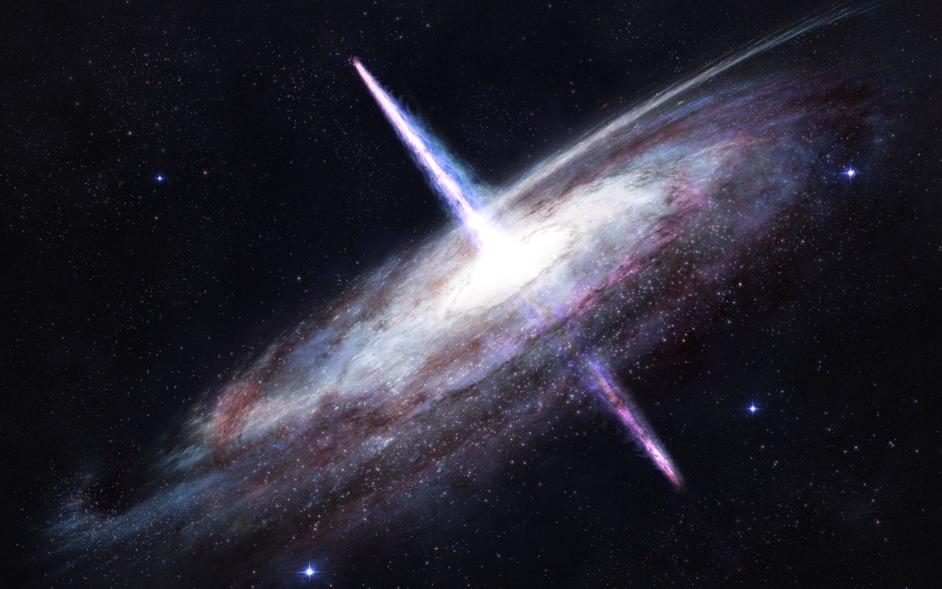 Galaxy, Sci Fi, Spiral Galaxy, 1080P, Quasar, Space, HD Wallpaper