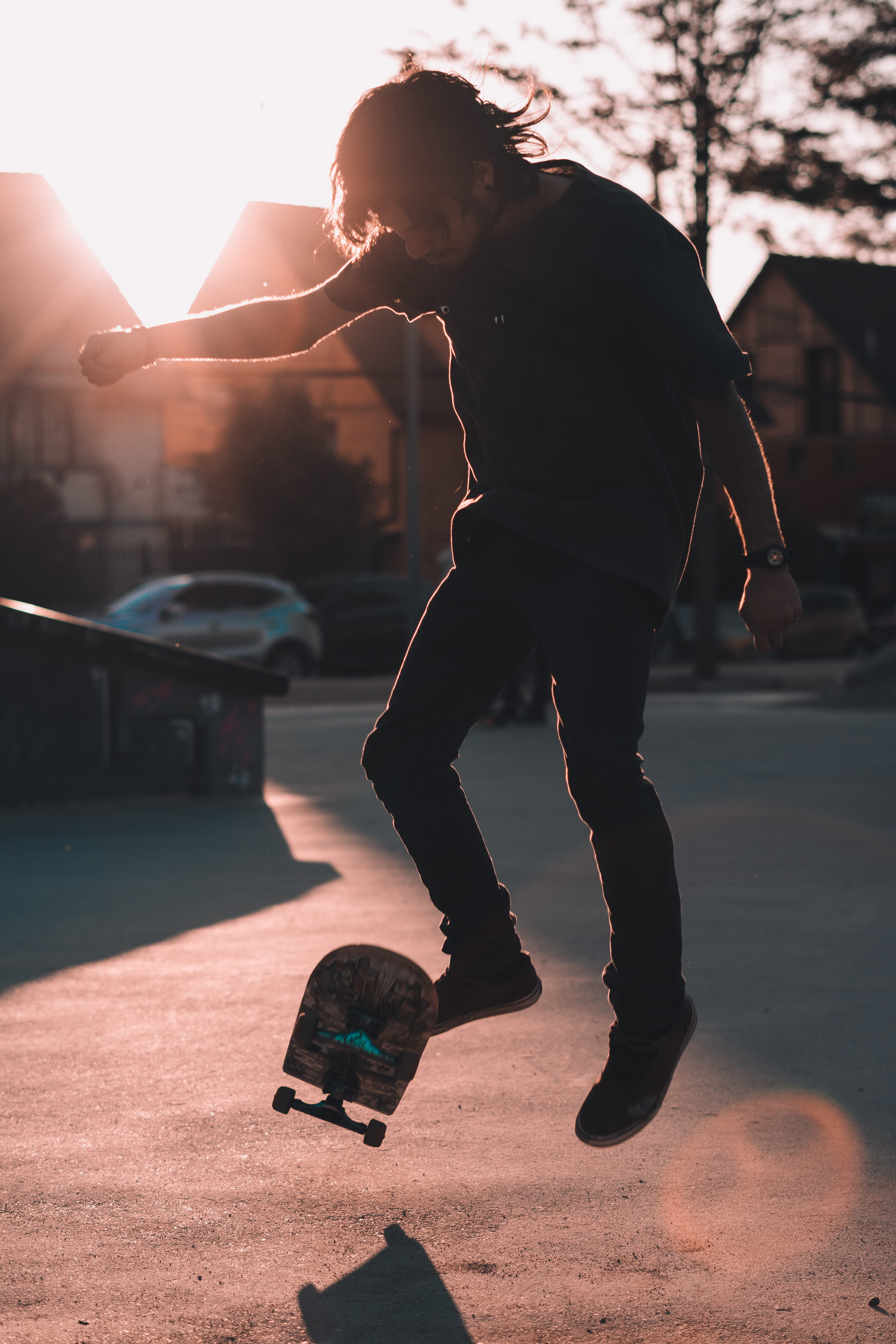 young adult, city, sky, day, skate, street, 5K, chile, nature, sk8, santiago, full length, sun, lifestyles, skatepark, architecture, outdoors, exercising, Phone HD Wallpaper