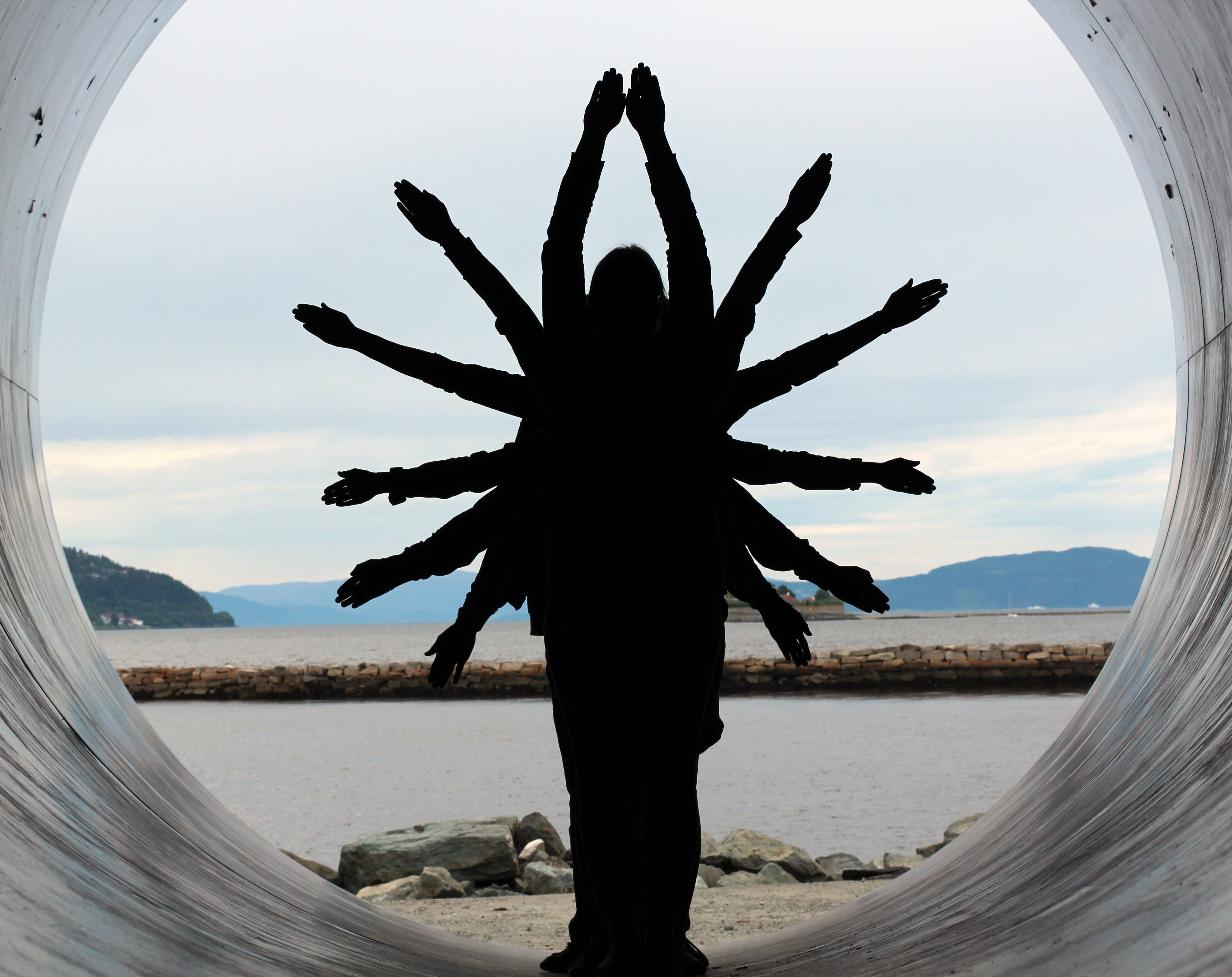 funny, tranquil scene, Friendship, palm tree, wheel, silhouette, beach, shape, Fun, goddess, leisure activity, Poor, 4K, sky, day, together, nature, desert, HD Wallpaper