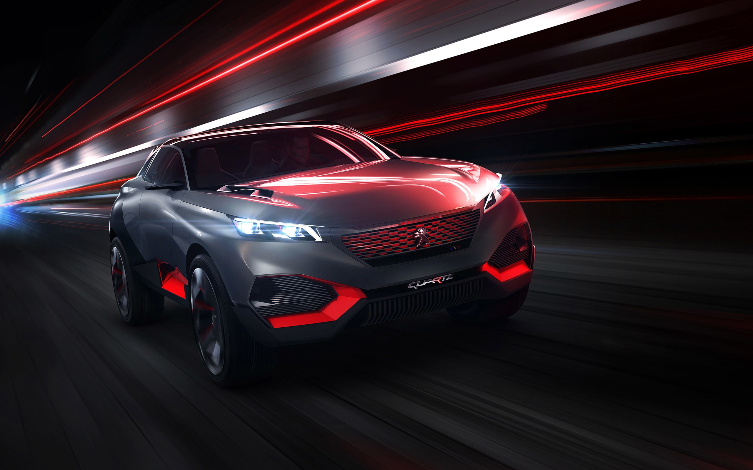peugeot quartz, quartz, 2K, concept, peugeot, grey, puegeot, peugeot concept, HD Wallpaper