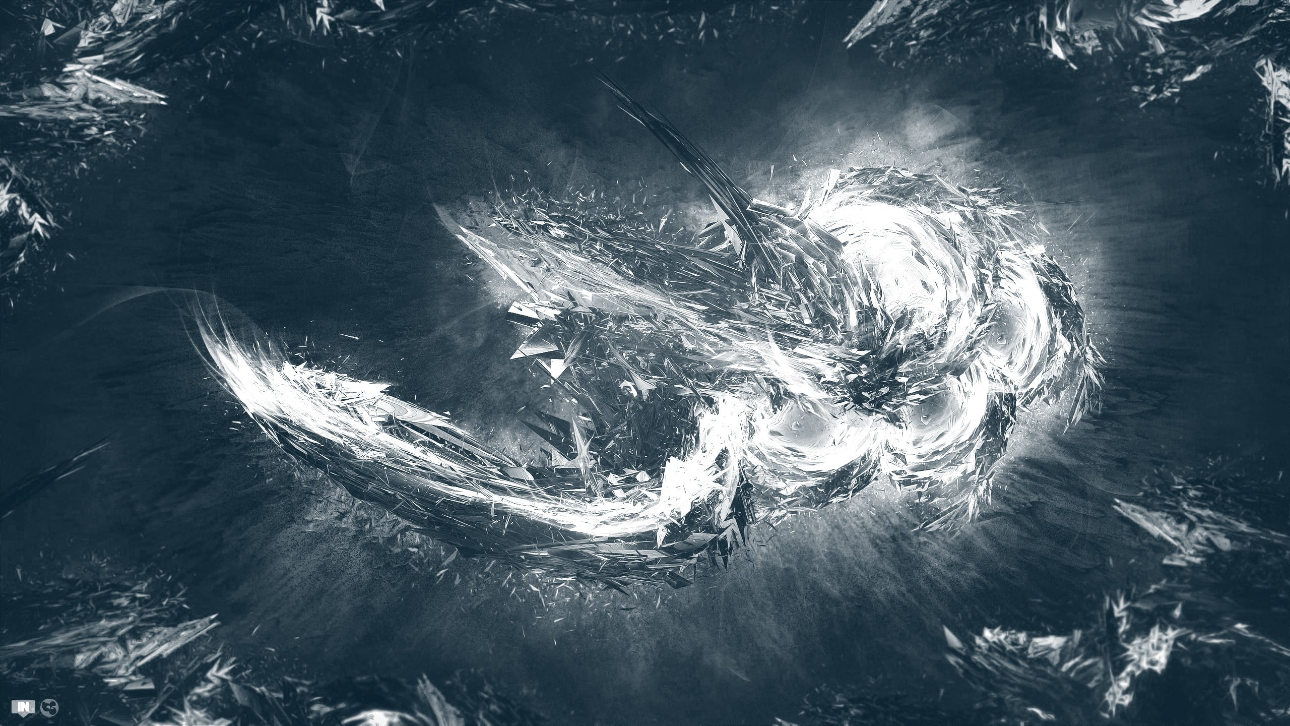 storm, motion, white, 2K, painting, power in nature, wet, wind, animal wildlife, animal themes, sea, no people, vertebrate, animal, outdoors, crystal, HD Wallpaper