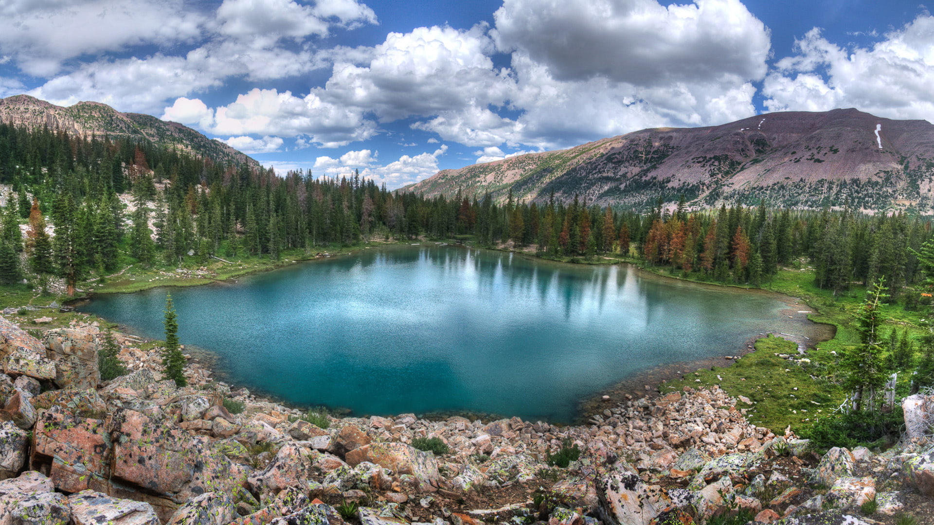  uintas, states, amethyst, lake, utah, united, 1080P, hd, HD Wallpaper