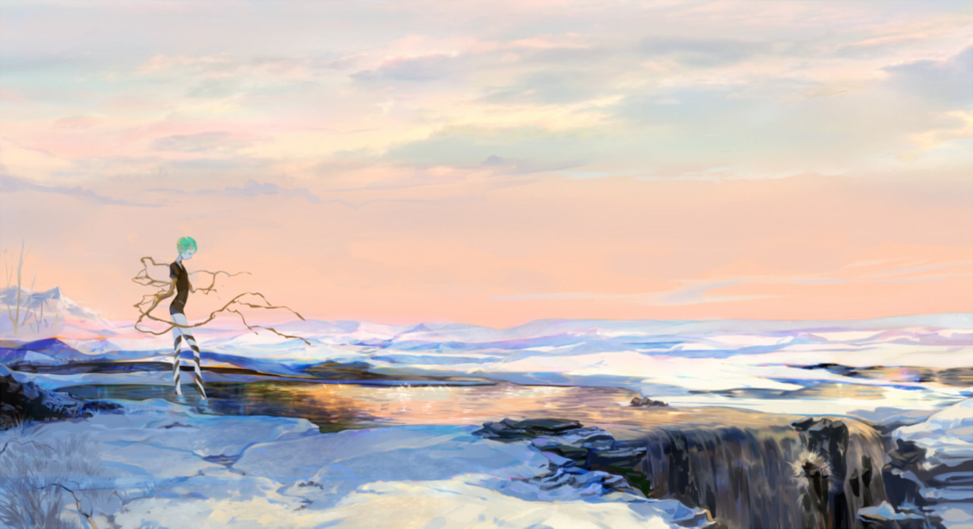 Anime, 1080P, Houseki no Kuni, Phosphophyllite (Houseki no Kuni), HD Wallpaper