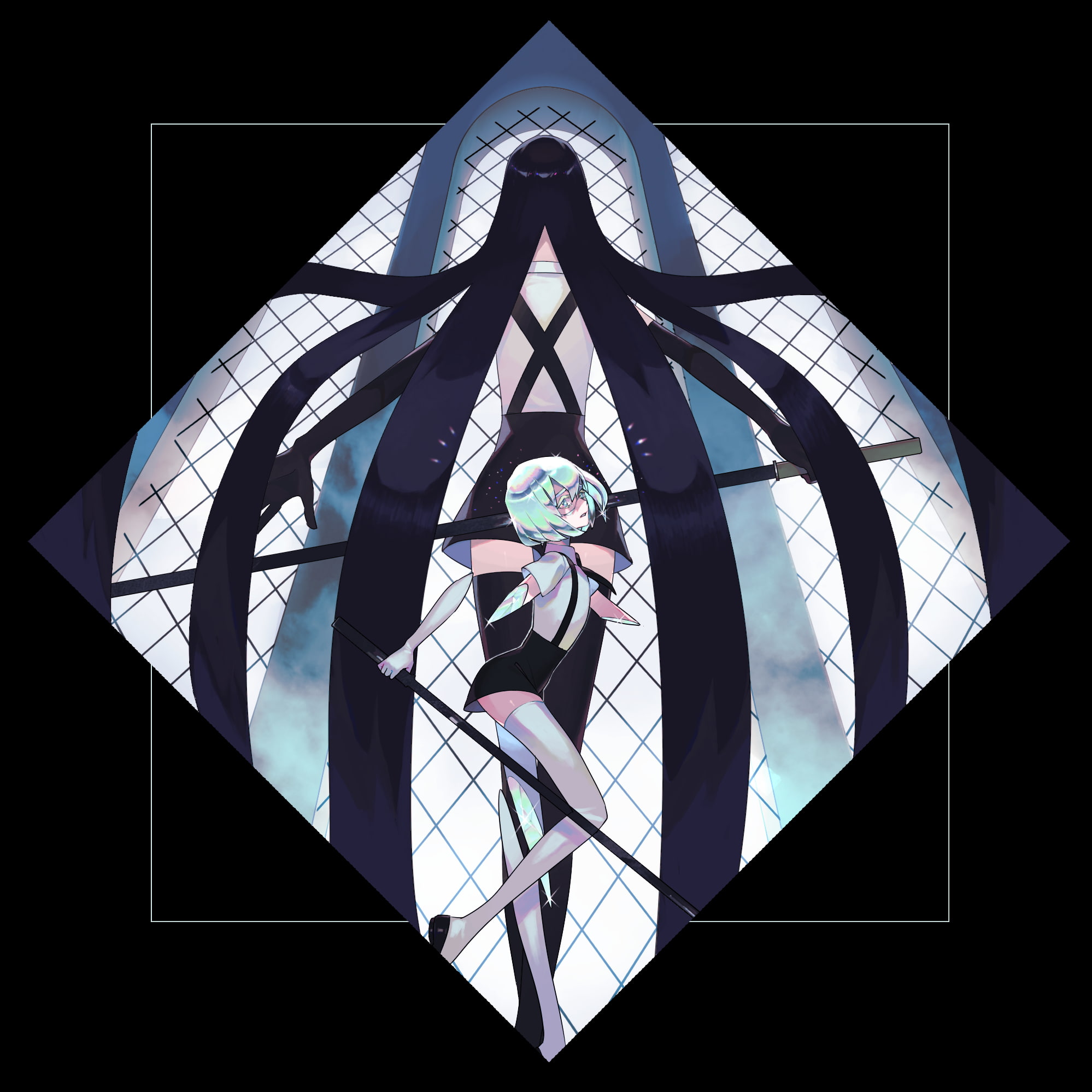 Bort (Houseki no Kuni), 1080P, Diamond (Houseki no Kuni), jewels, Houseki no kuni, Phone HD Wallpaper