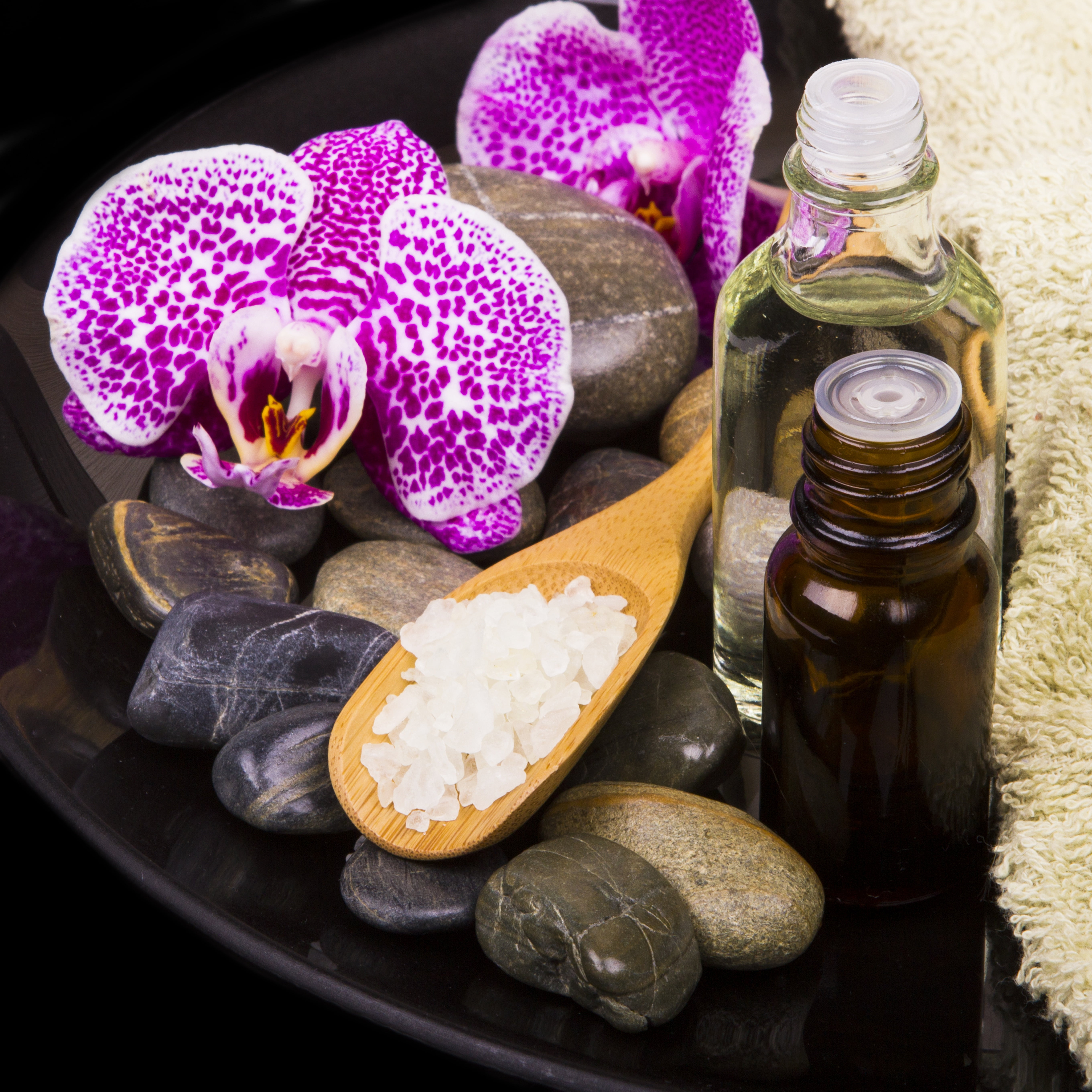 no people, spa Treatment, body Care, beauty Product, still life, health Spa, hygiene, close-up, beauty in nature, alternative Therapy, table, pink color, HD Wallpaper