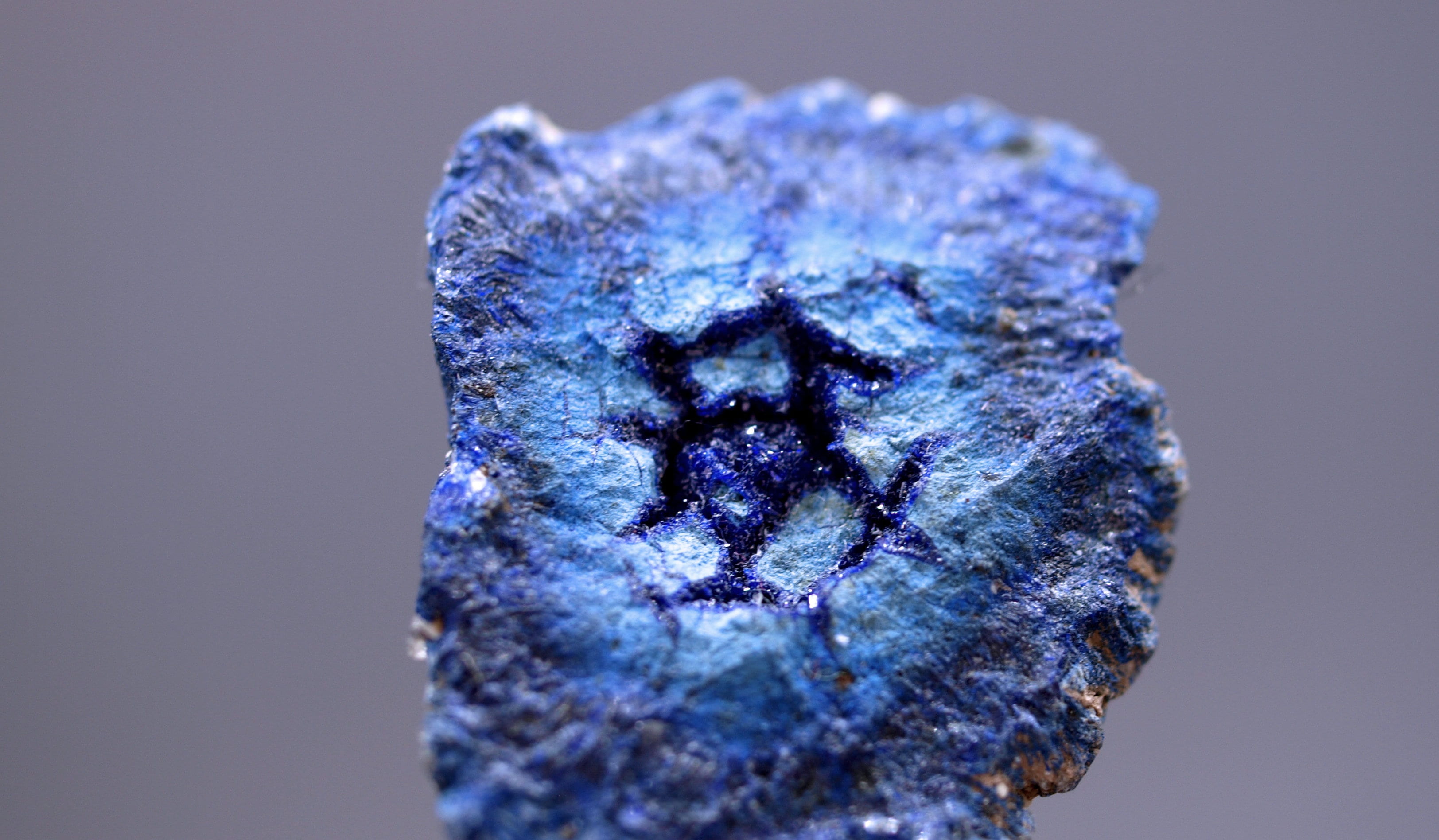 close-up, blue, purple, 2K, rock - object, colored background, mineral, gemstone, natural condition, single object, solid, stone, crystal, desktop, textured, HD Wallpaper