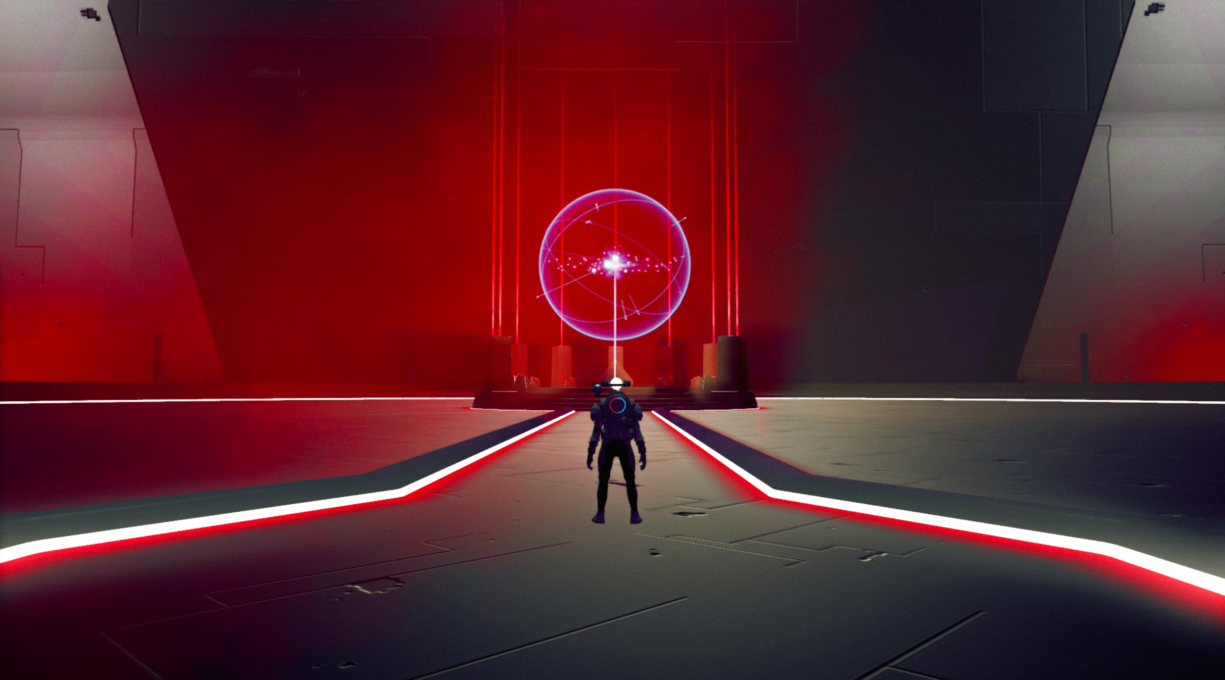 Atlas (god), red, 1080P, No Mans Sky, HD Wallpaper